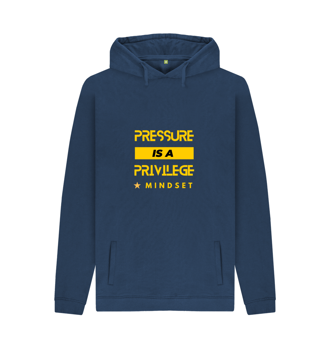 Navy Printed Hoody Front