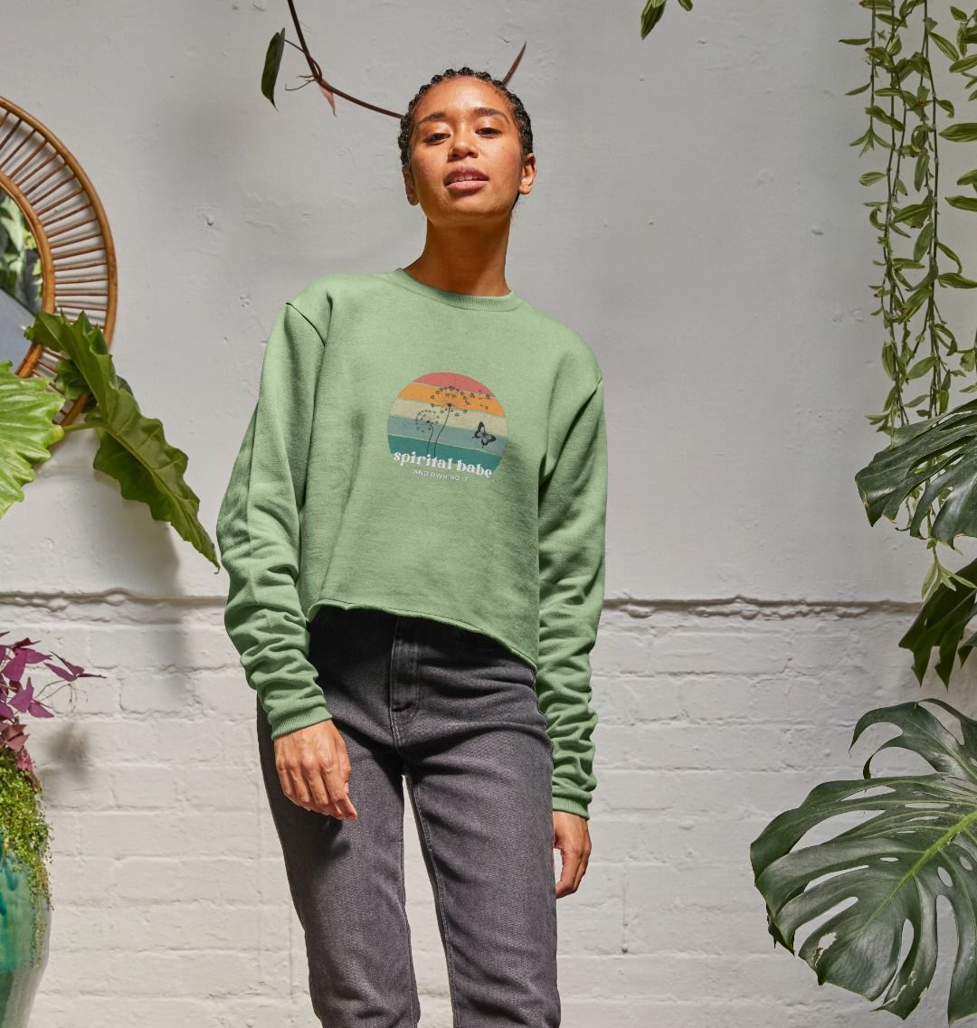 6. Organic female short Jumper - Spiritual babe and owning it