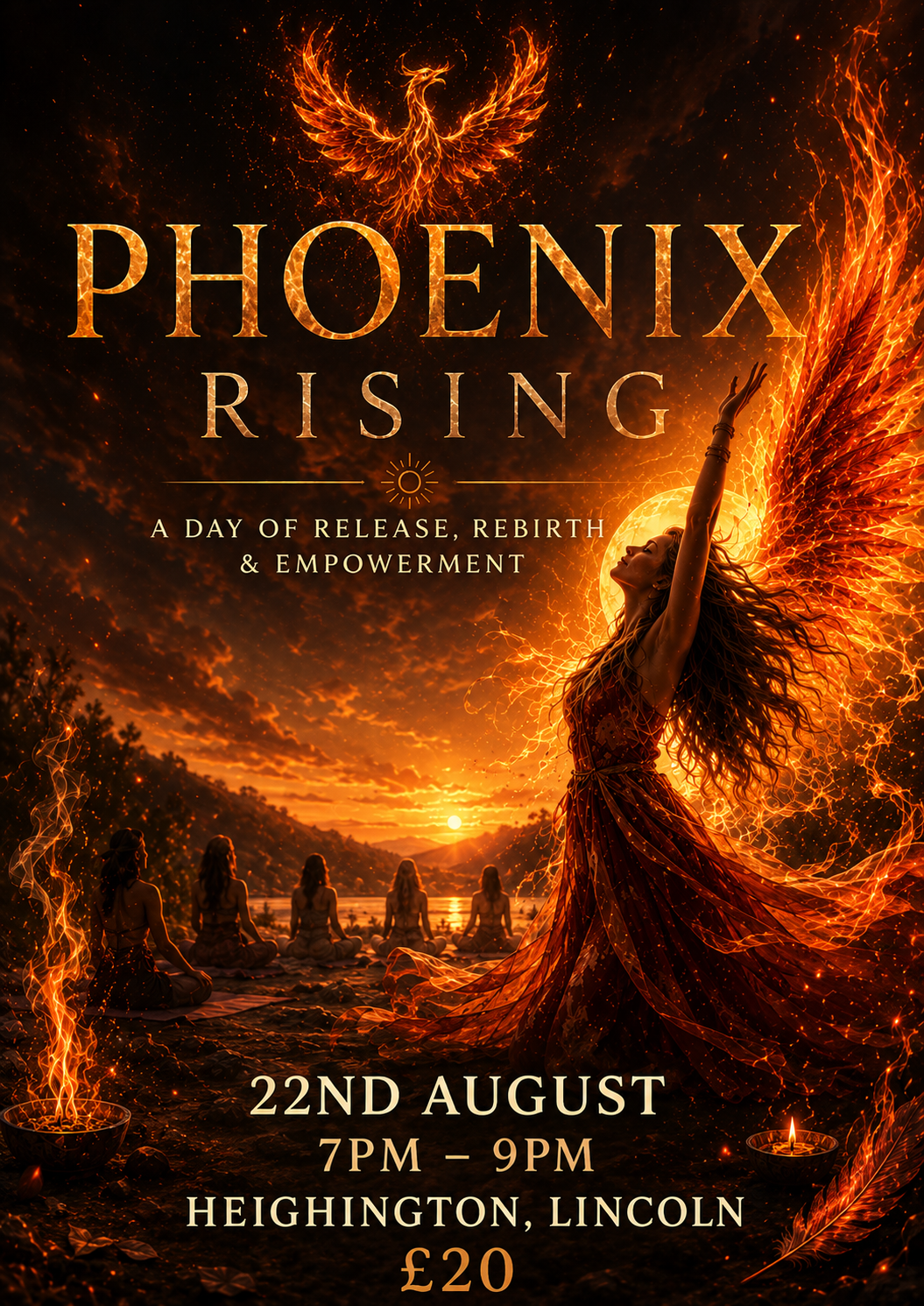 22nd Aug : Phoenix Rising - Release, Rebirth & Empowerment