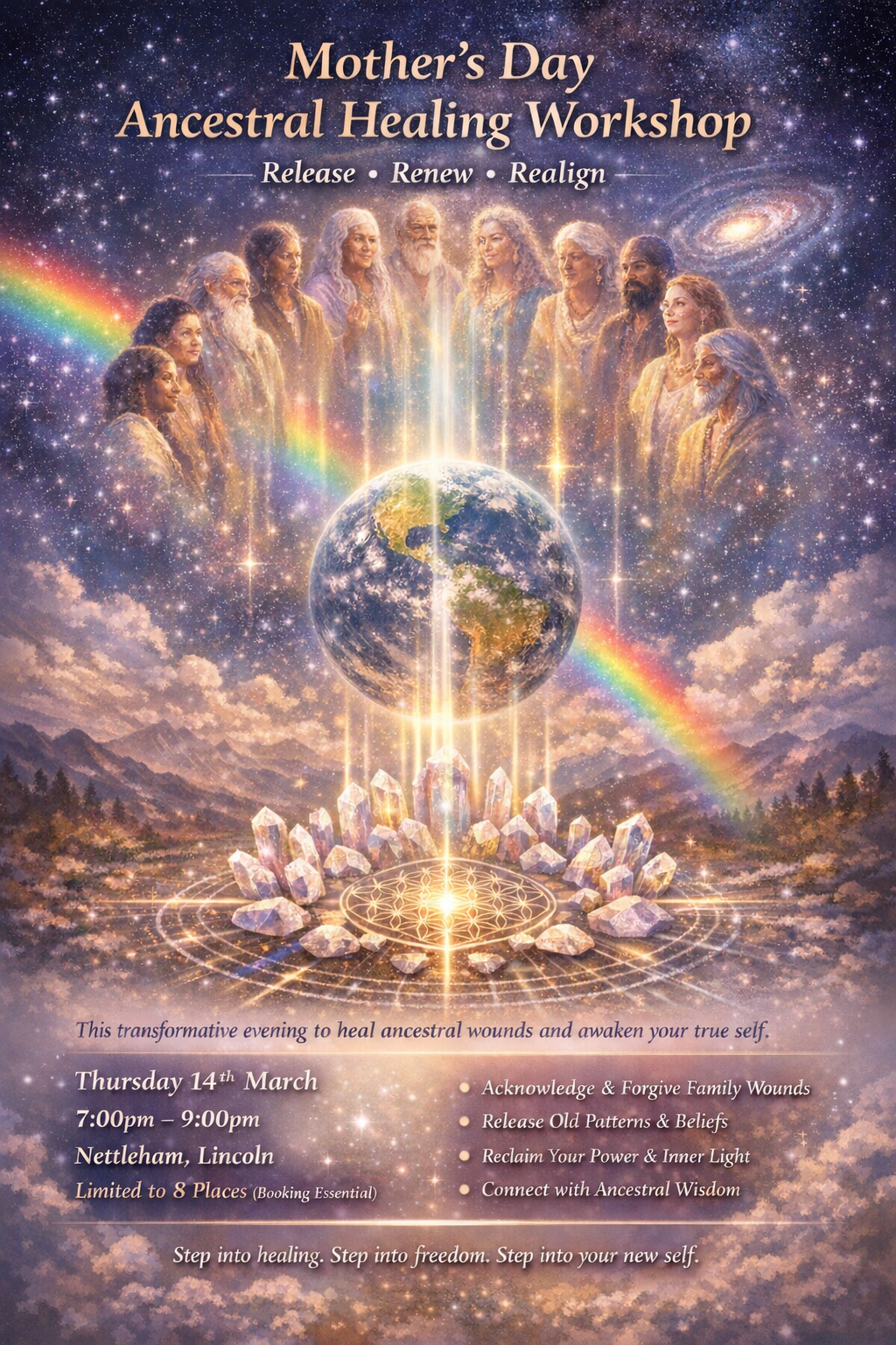 Thursday 14th March : 🌸 Mothers Day Ancestral Healing Workshop 🌸