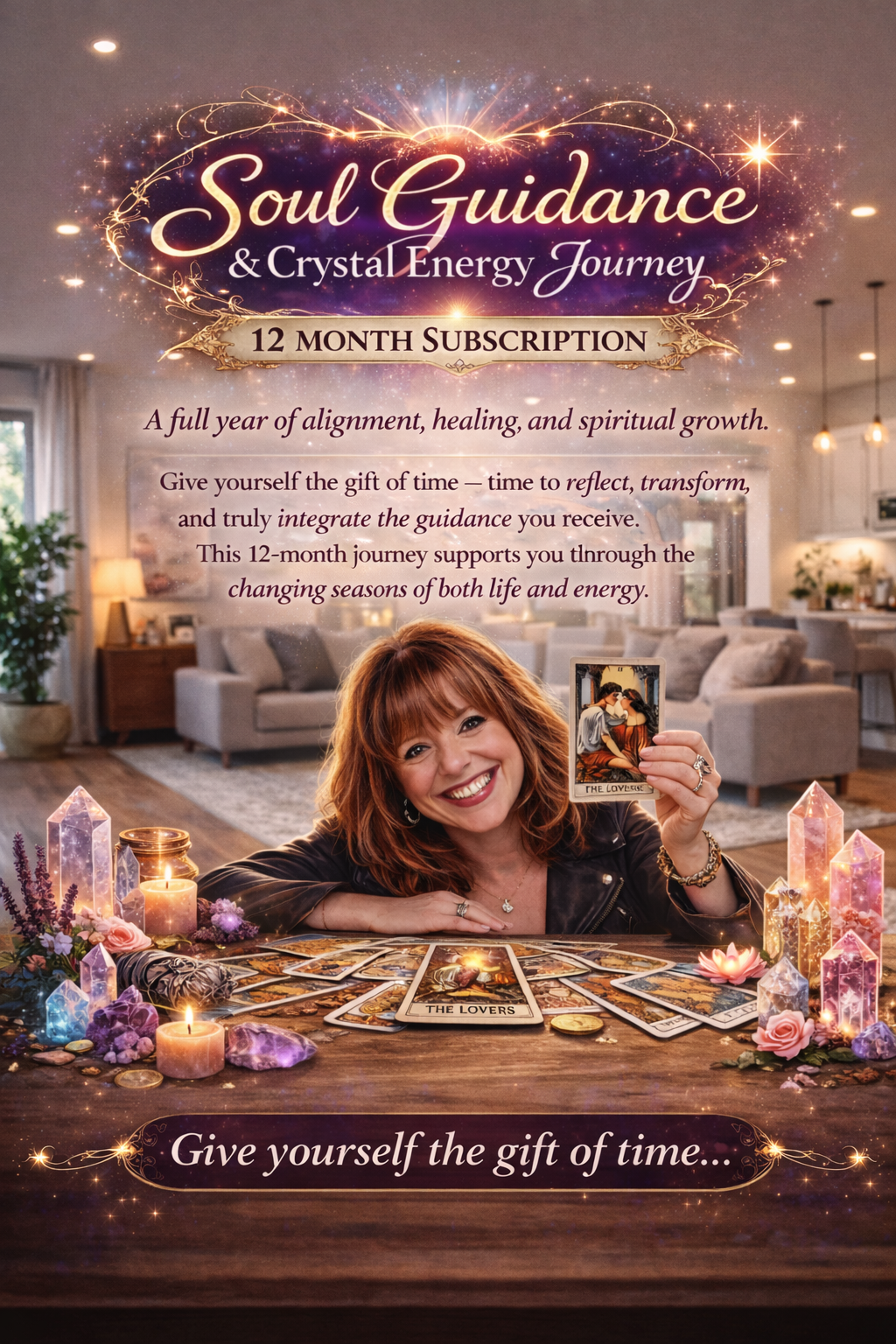 🌸 12-Month Soul Guidance & Crystal Energy Subscription 🌸