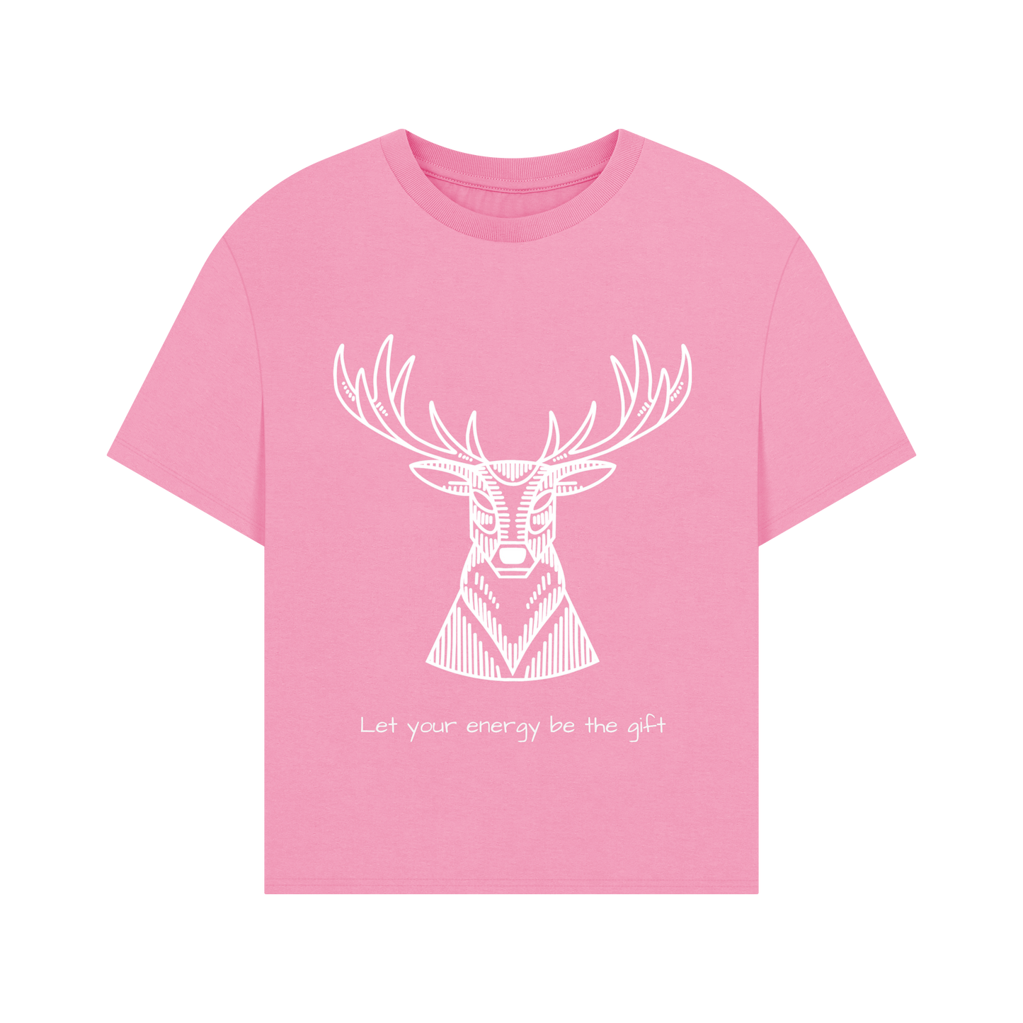 Rose Pink Printed T-shirt Front