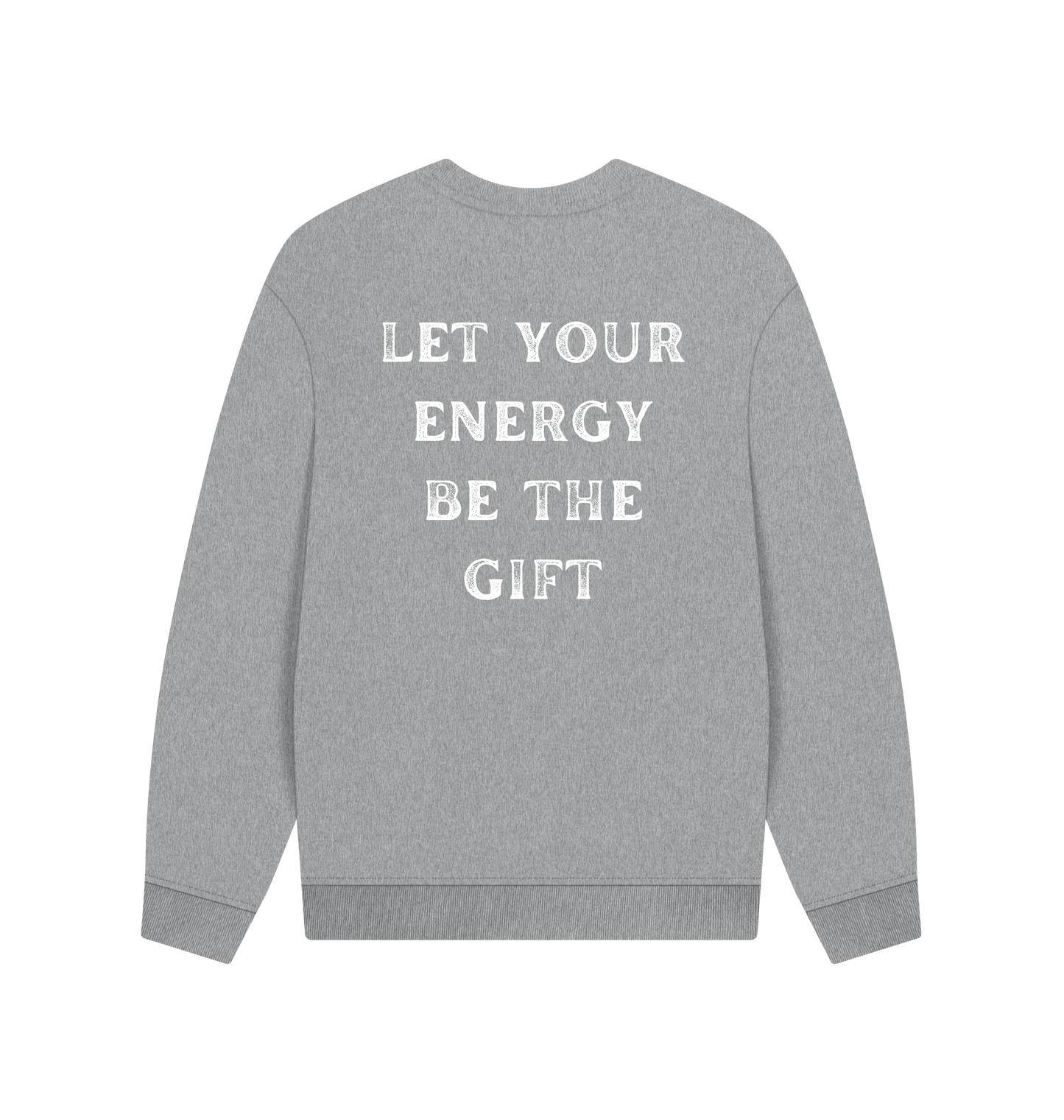 Athletic Grey Printed Sweater Back