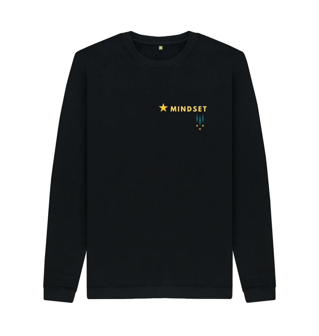 Black Mindset Health, Wealth, skills front and back design sweater