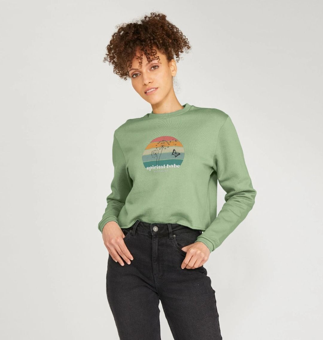 6. Organic female short Jumper - Spiritual babe and owning it