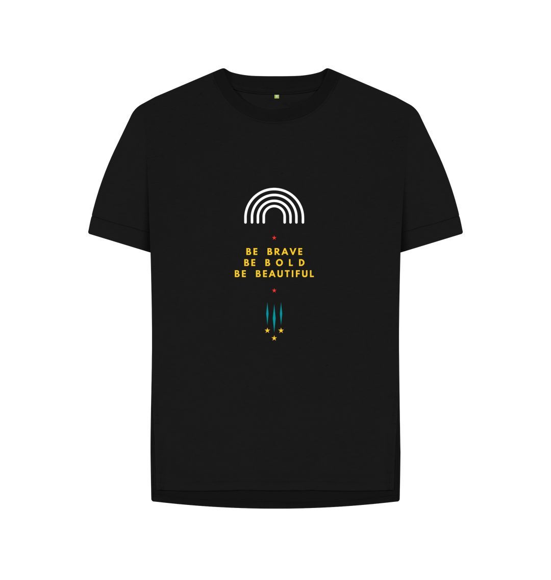 Black Mindset Collection - Organic female Long T-shirt.