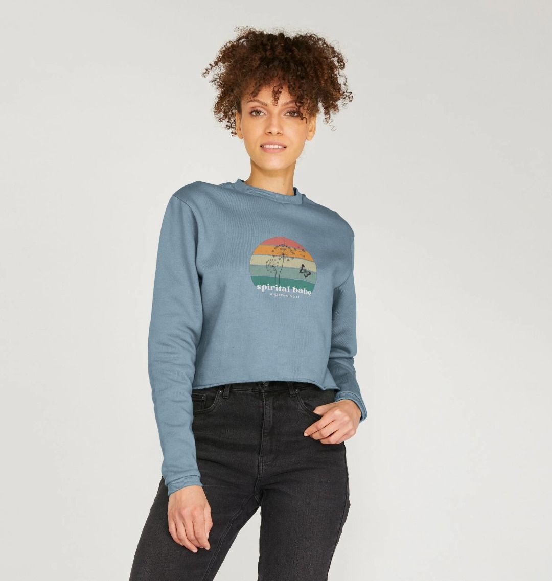 6. Organic female short Jumper - Spiritual babe and owning it