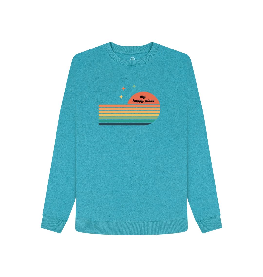 Ocean Blue Organic jumper - my happy place