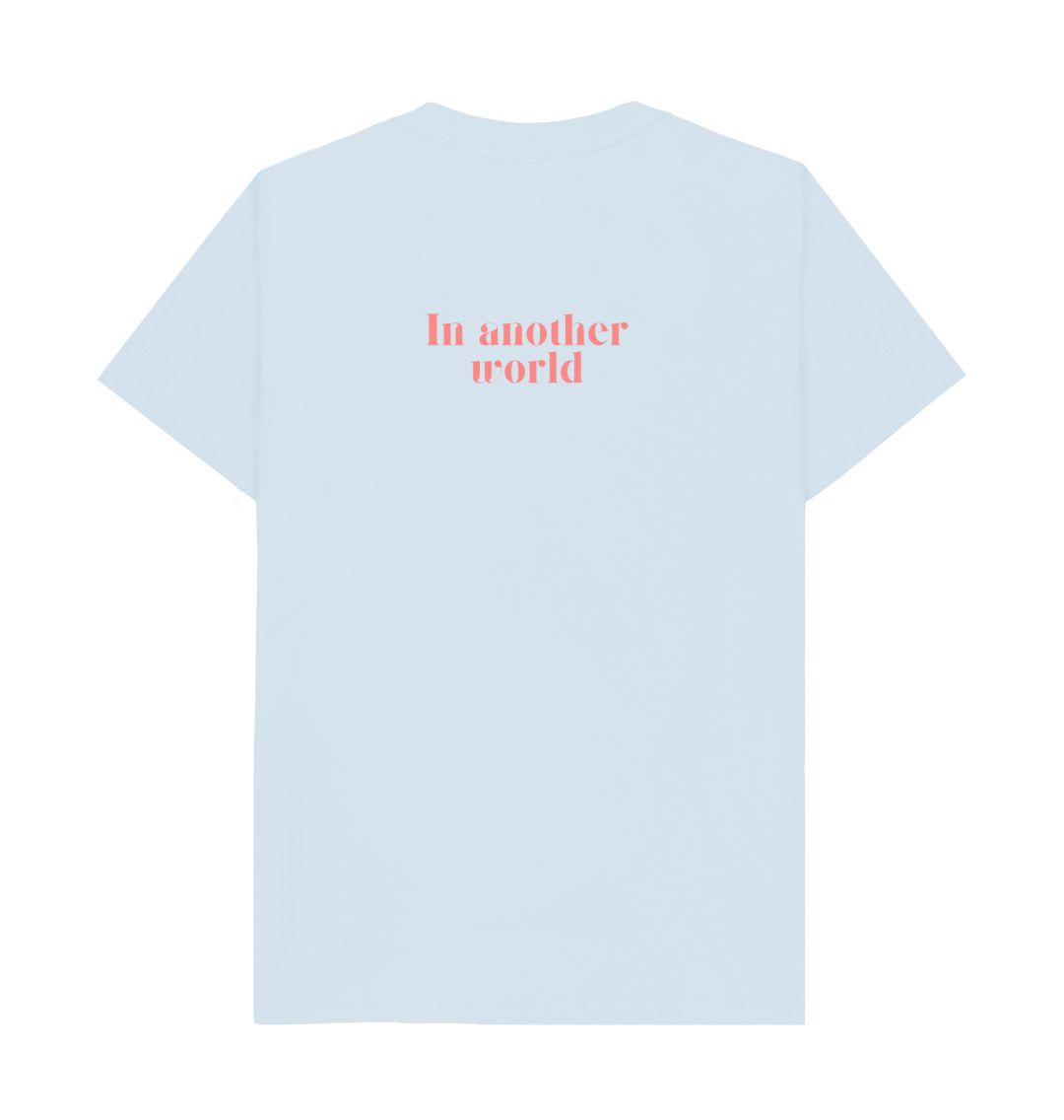 Space Girl Collection - In another World - Organic Male T-Shirt - Front & Back Design