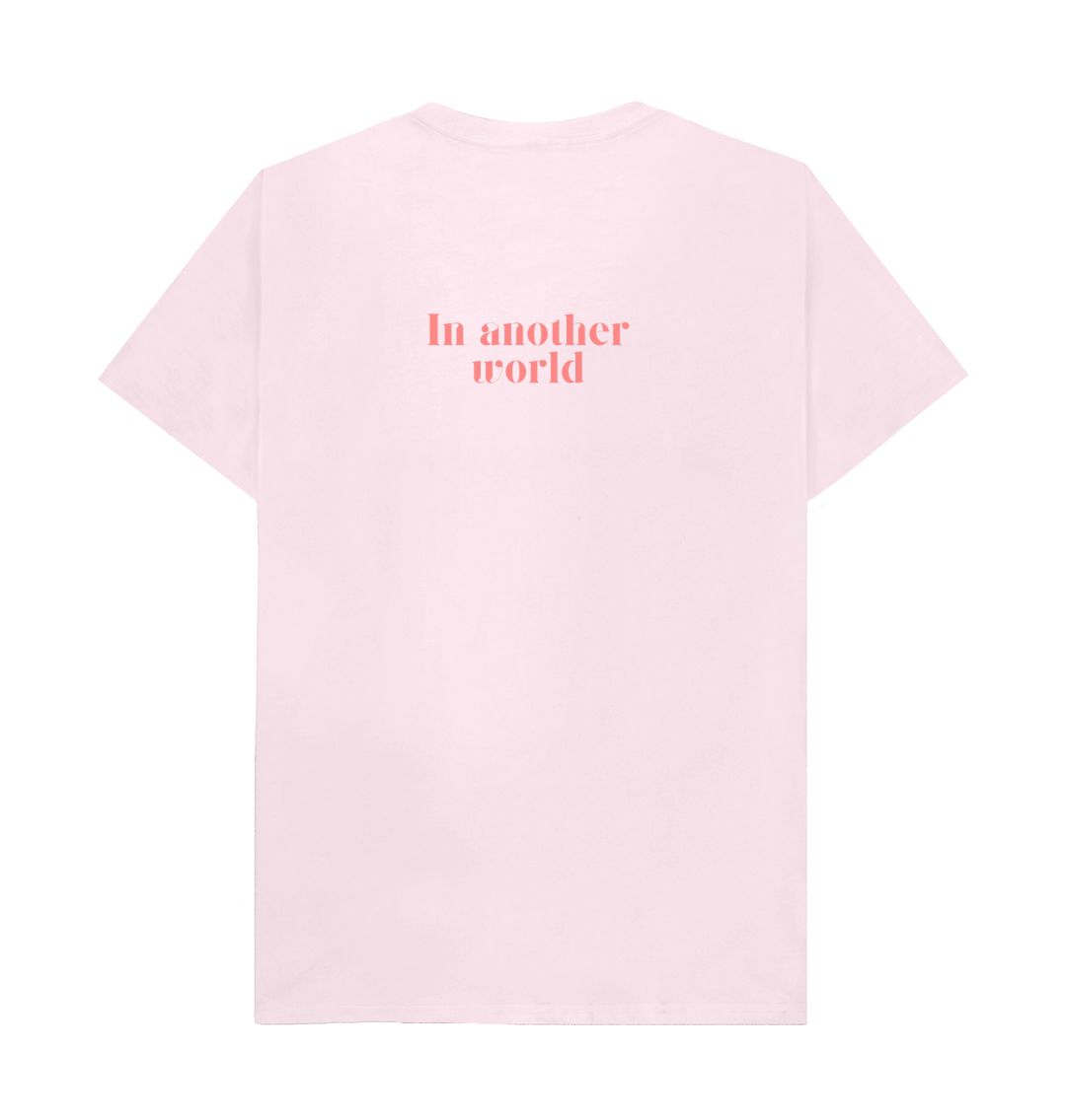 Space Girl Collection - In another World - Organic Male T-Shirt - Front & Back Design