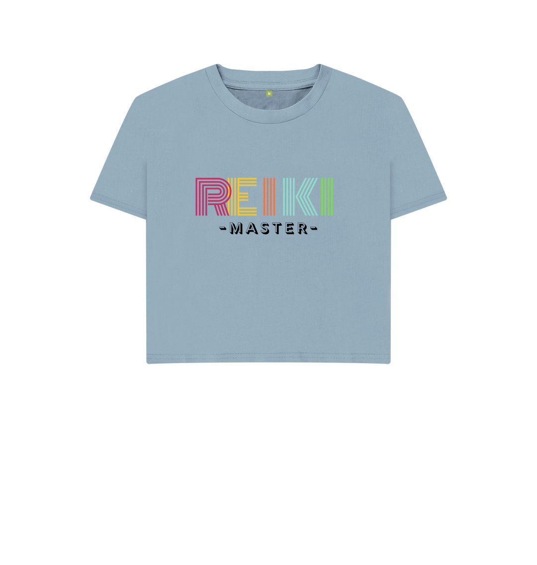 Stone Blue Printed T-shirt Front