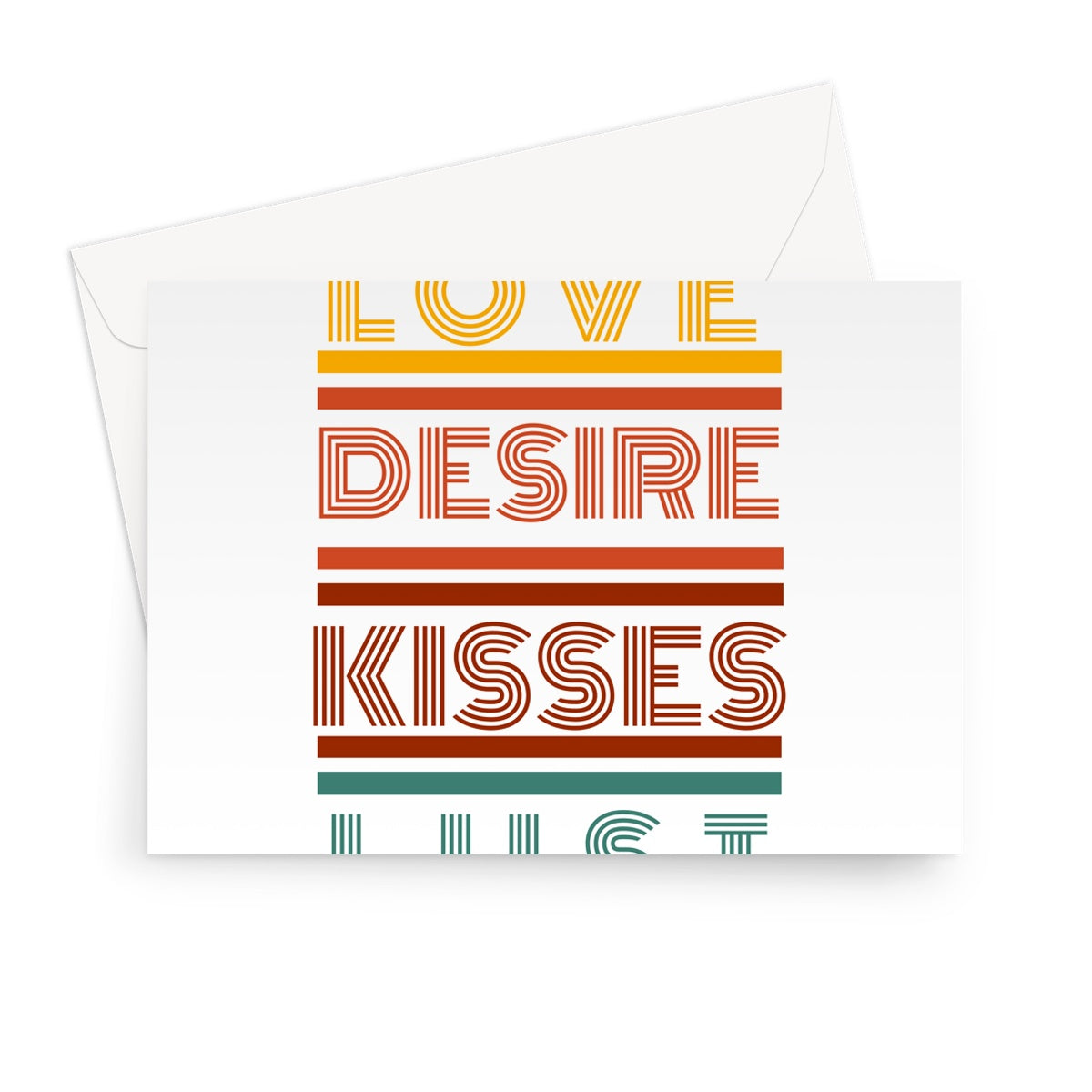 Love, Desire, Kisses Greeting Card