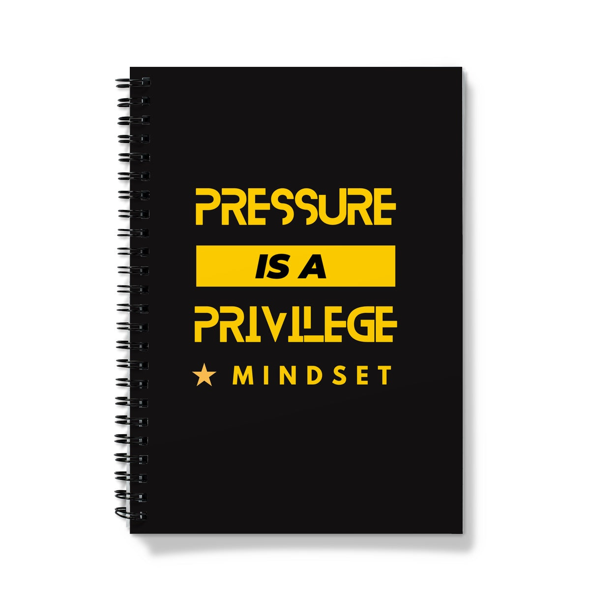 pressure is a privilege card Notebook