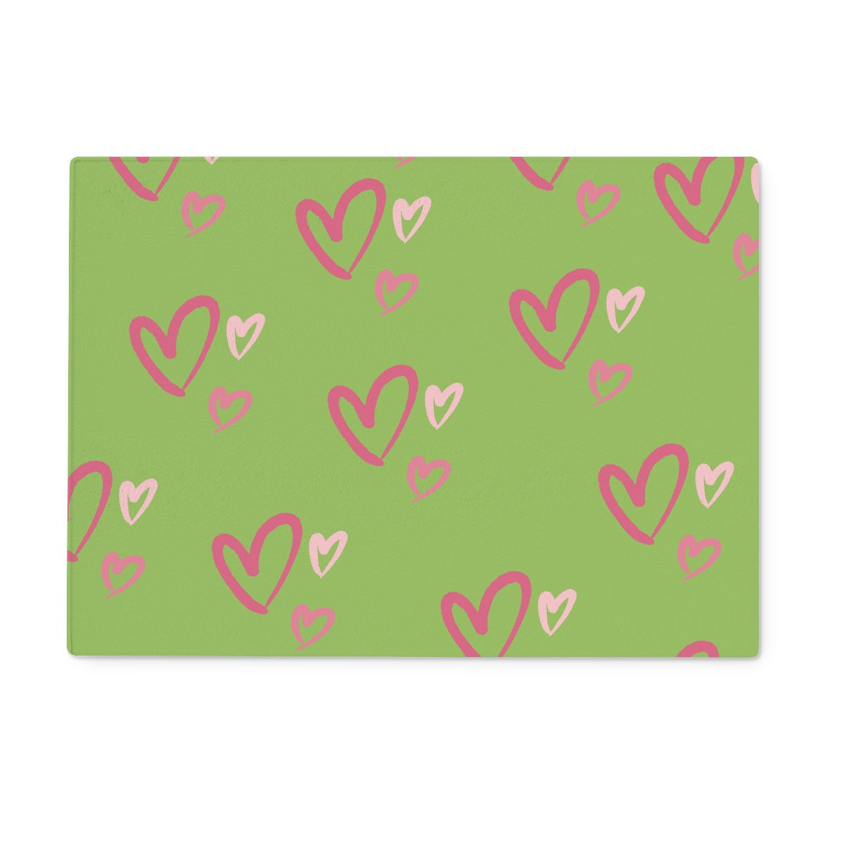hearts Glass Chopping Board