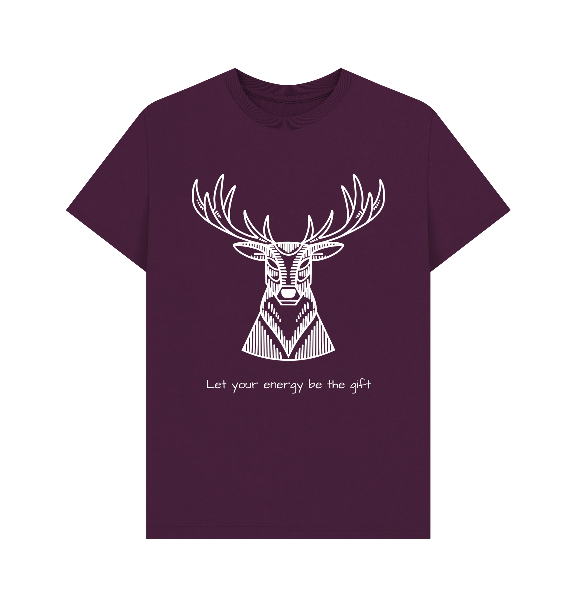 Purple Printed T-shirt Front