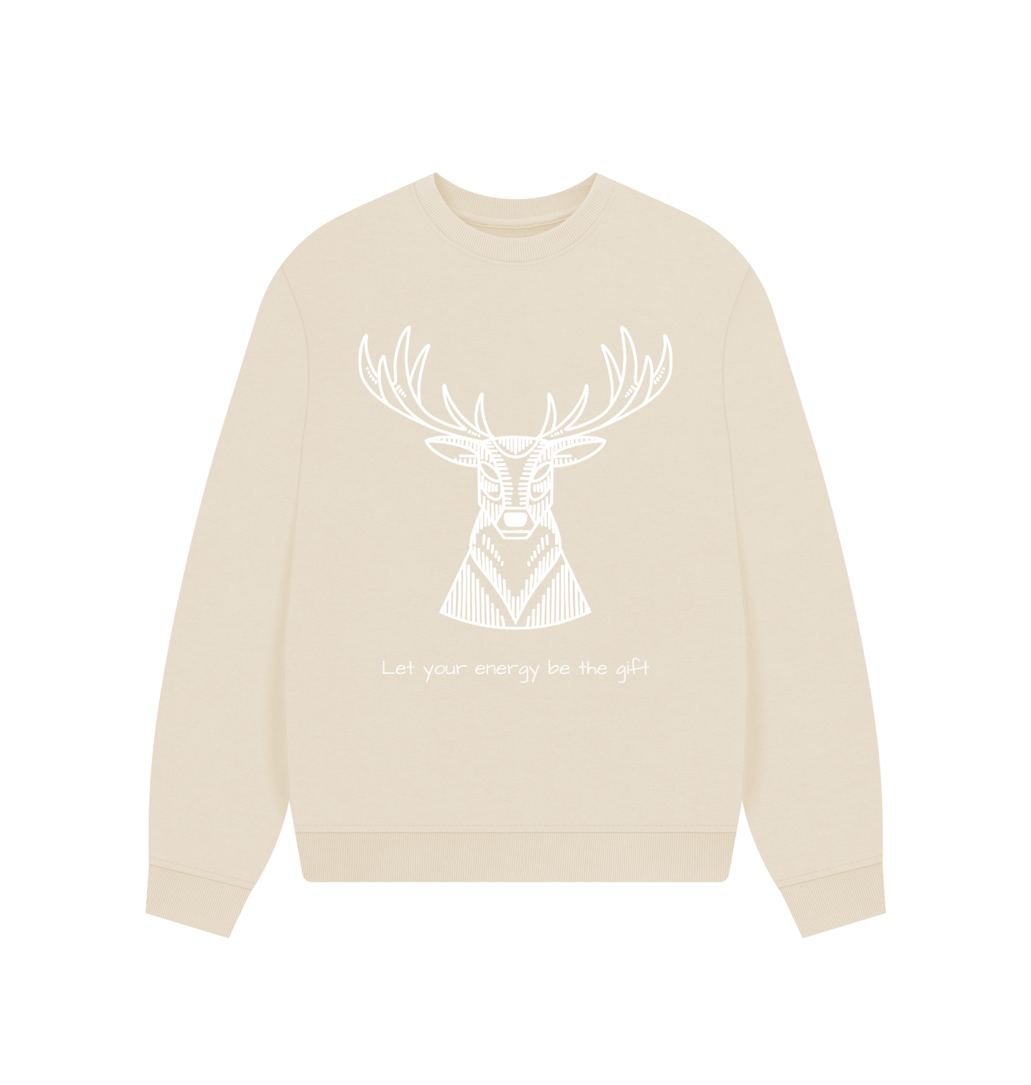 Oat Printed Sweater Front