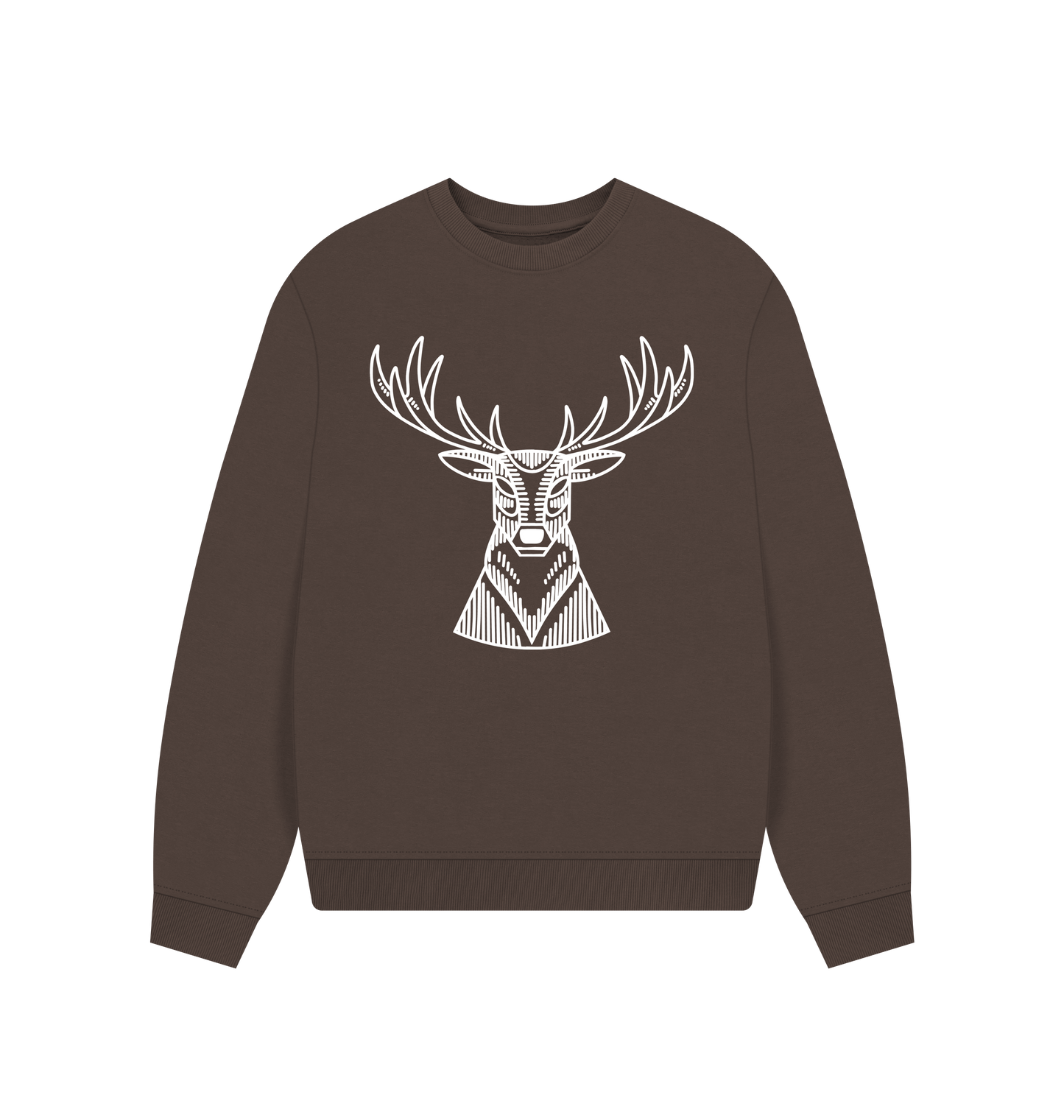 Chocolate Printed Sweater Front