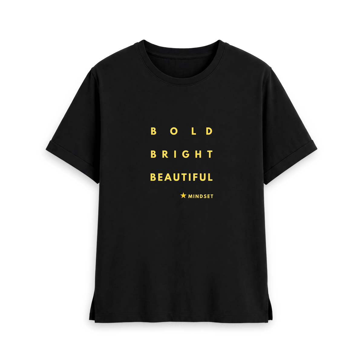 Black Printed T-shirt Front