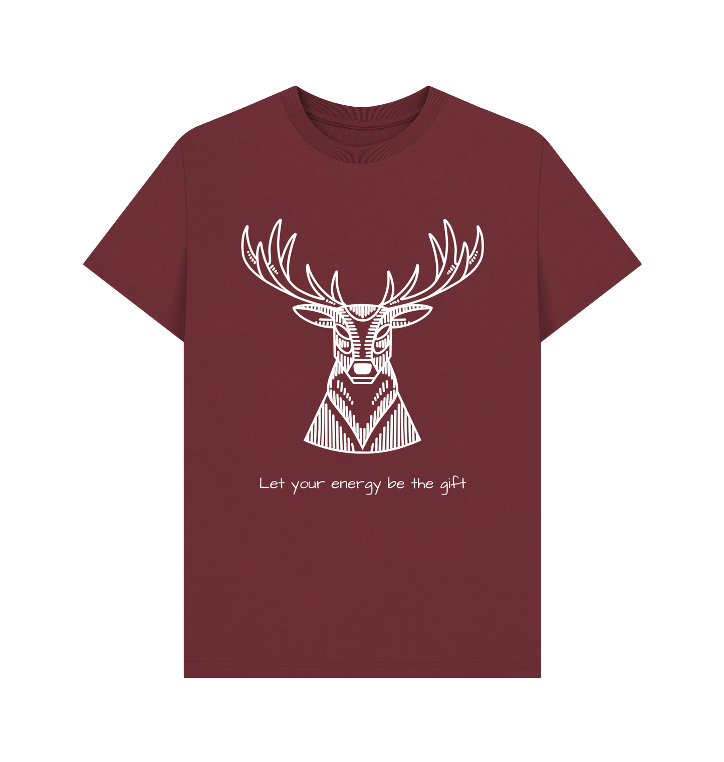 Red Wine Printed T-shirt Front