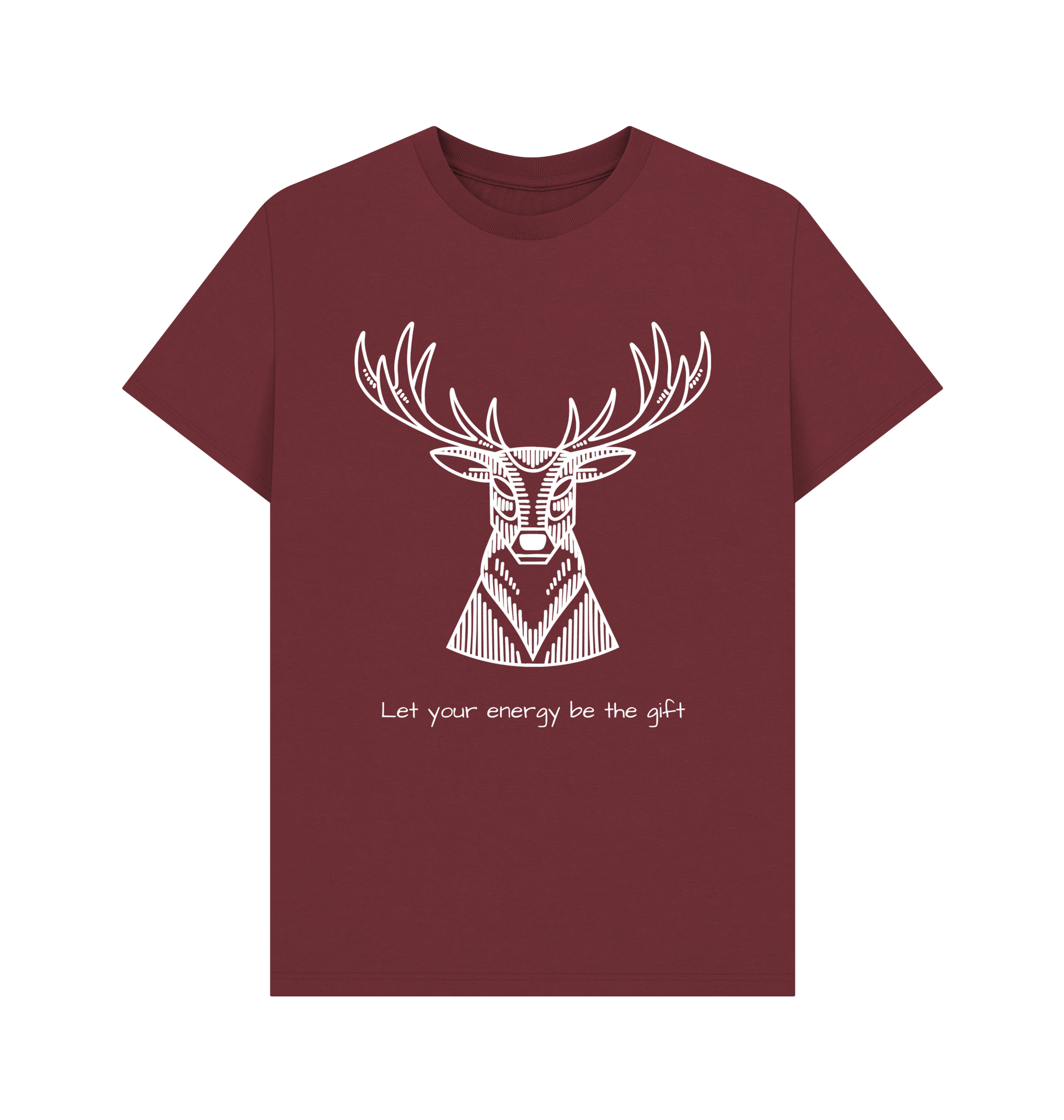 Red Wine Printed T-shirt Front