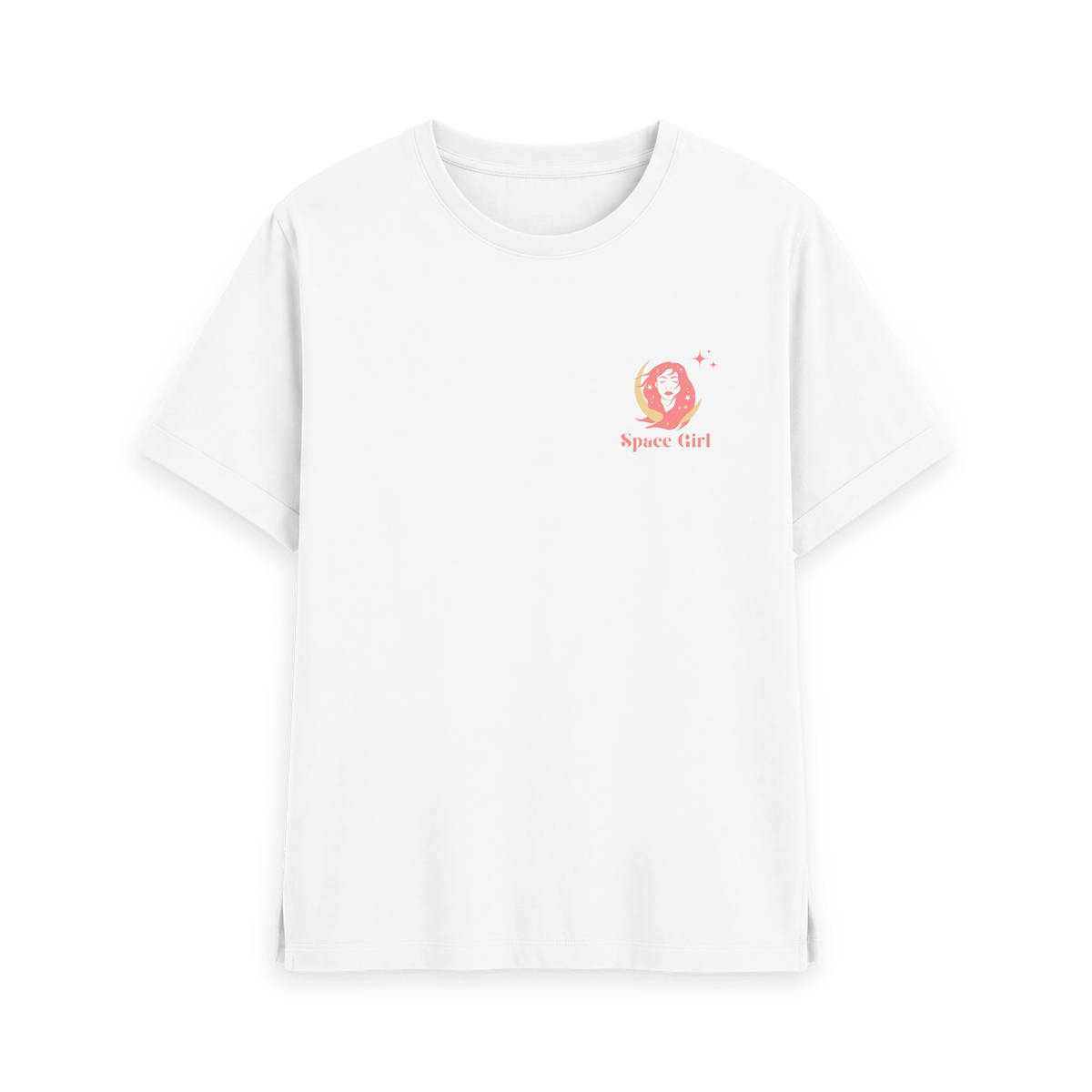 White Printed T-shirt Front
