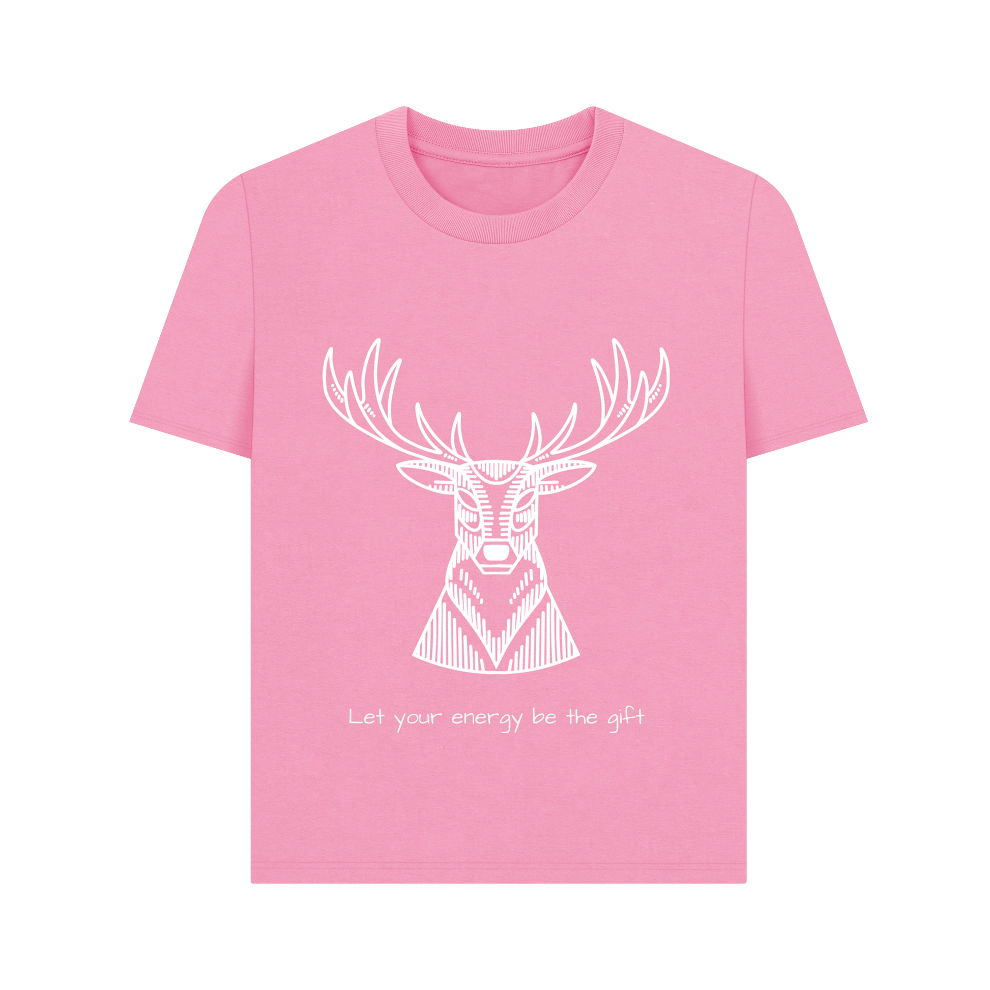 Rose Pink Printed T-shirt Front