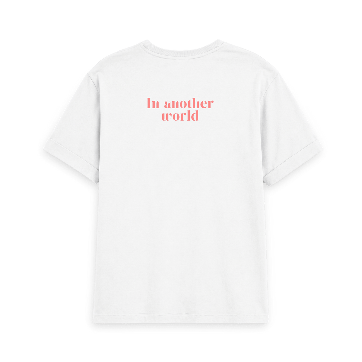 White Printed T-shirt Back