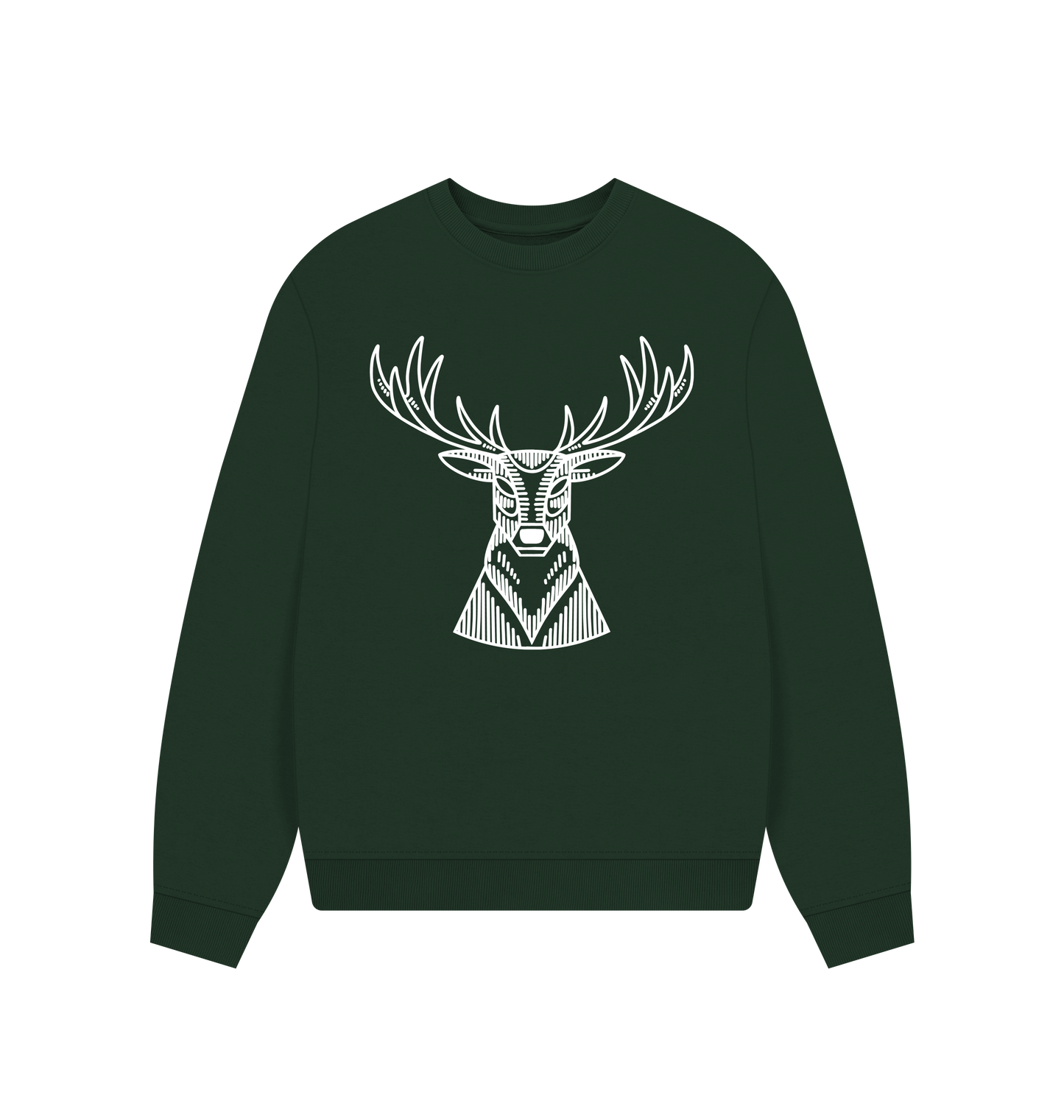 Evergreen Printed Sweater Front