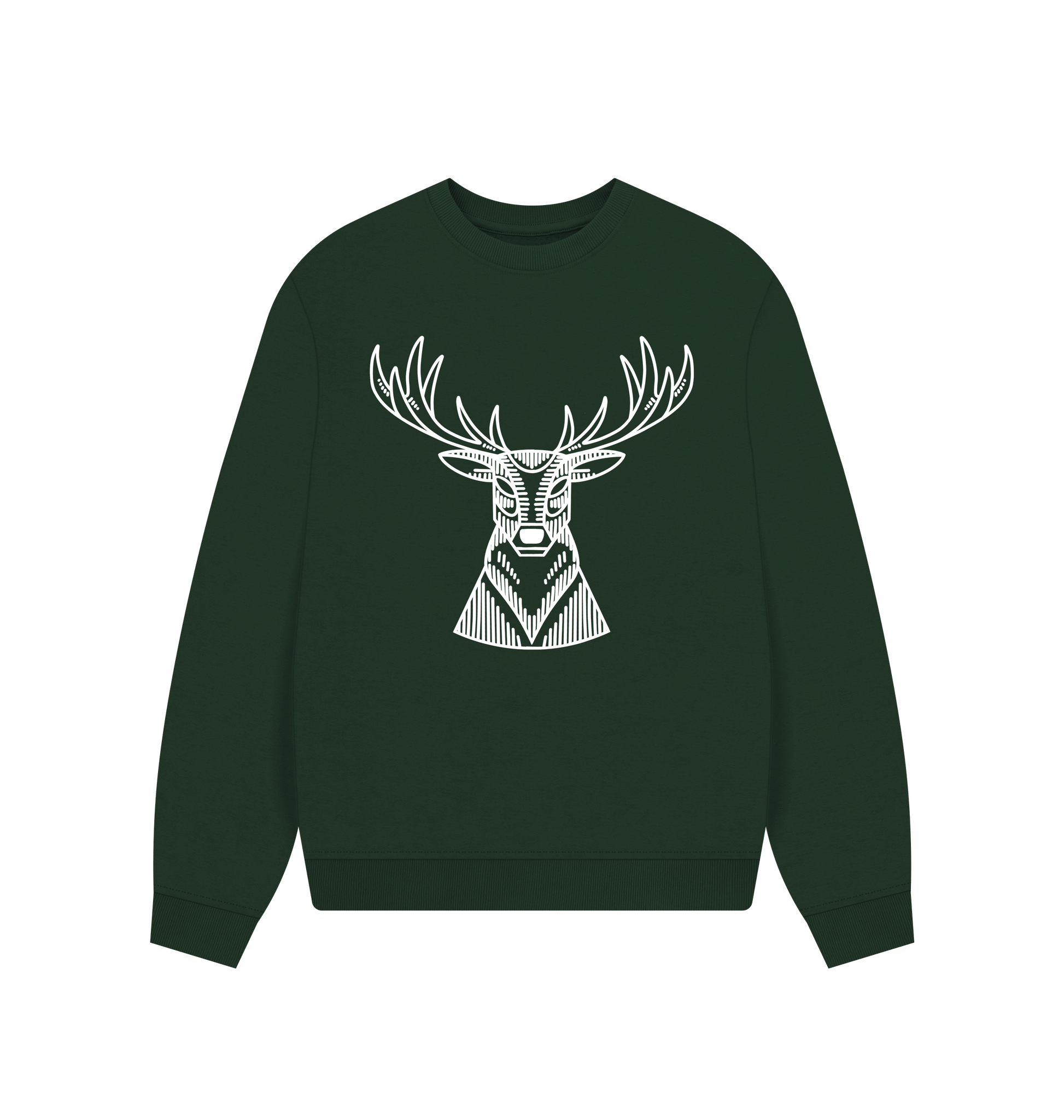 Evergreen Printed Sweater Front