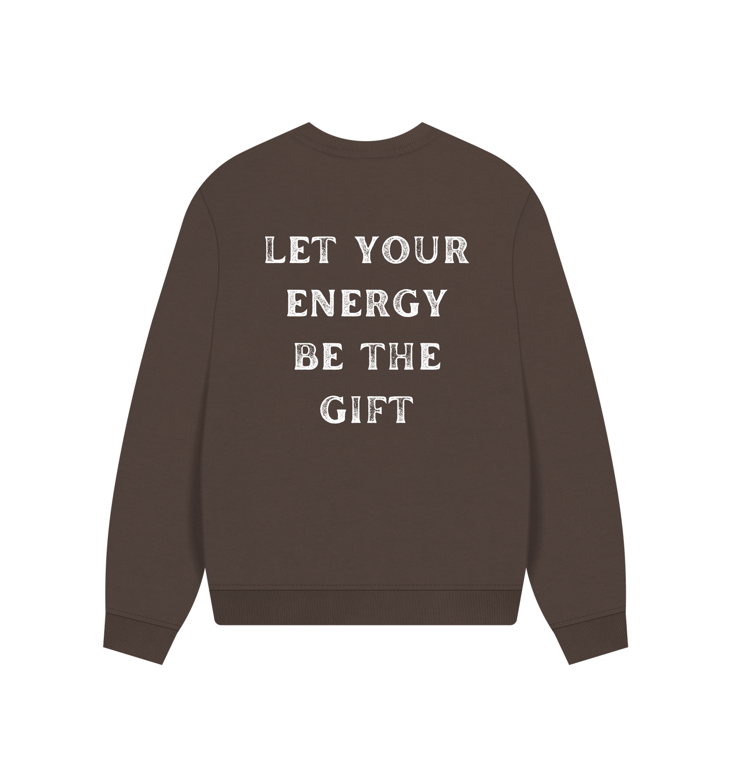 Chocolate Printed Sweater Back