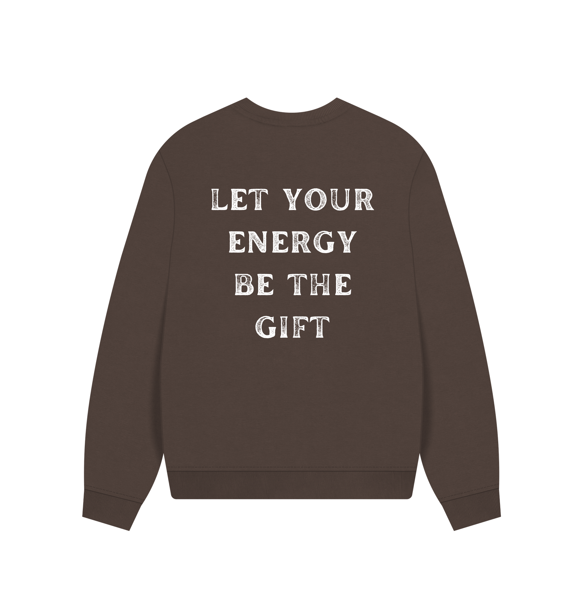 Chocolate Printed Sweater Back