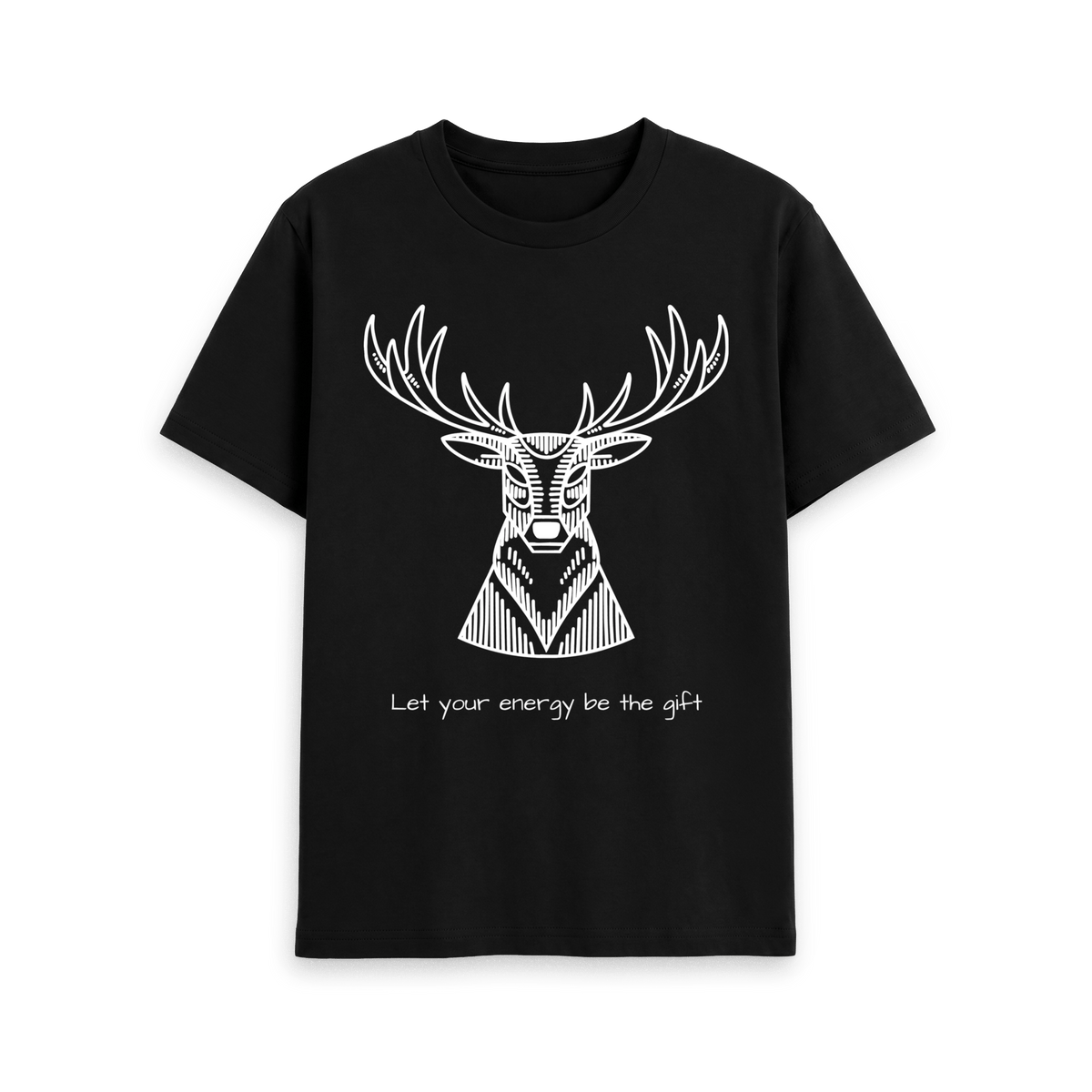 Black Printed T-shirt Front