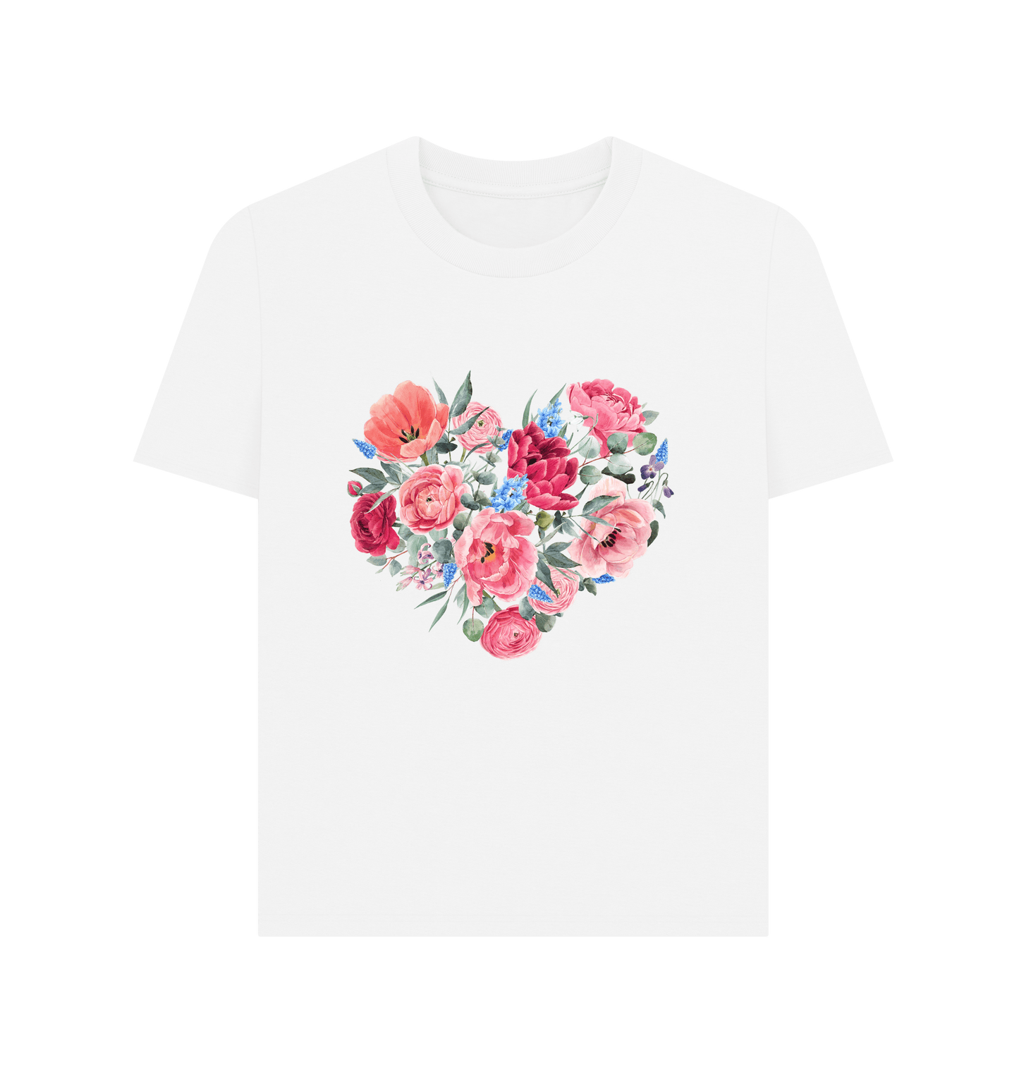 White Printed T-shirt Front
