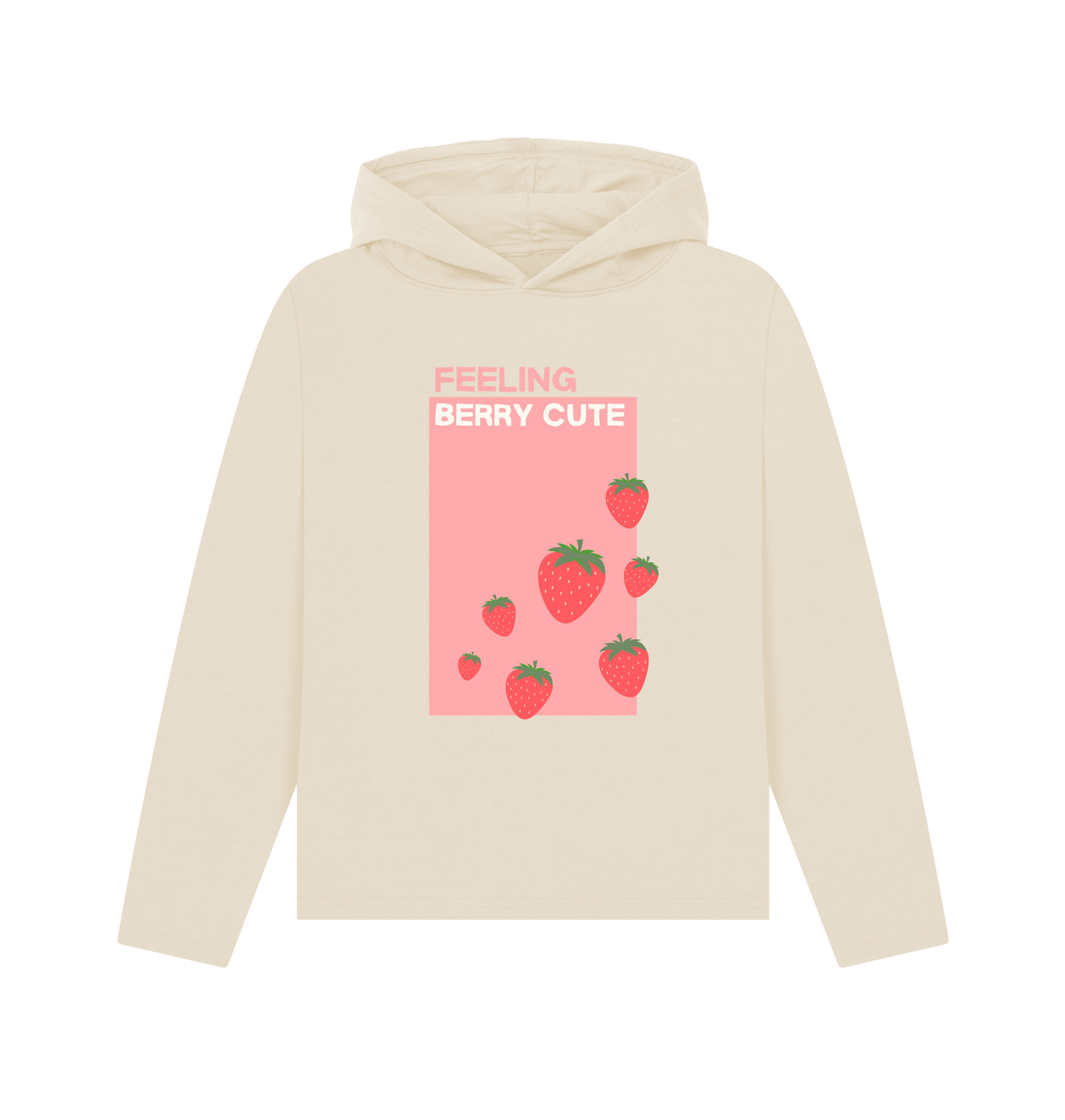 Oat Printed Hoody Front