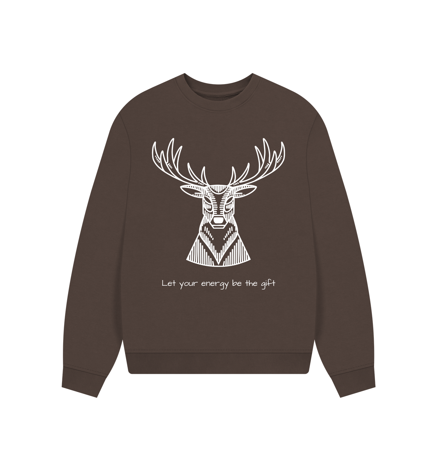 Chocolate Printed Sweater Front