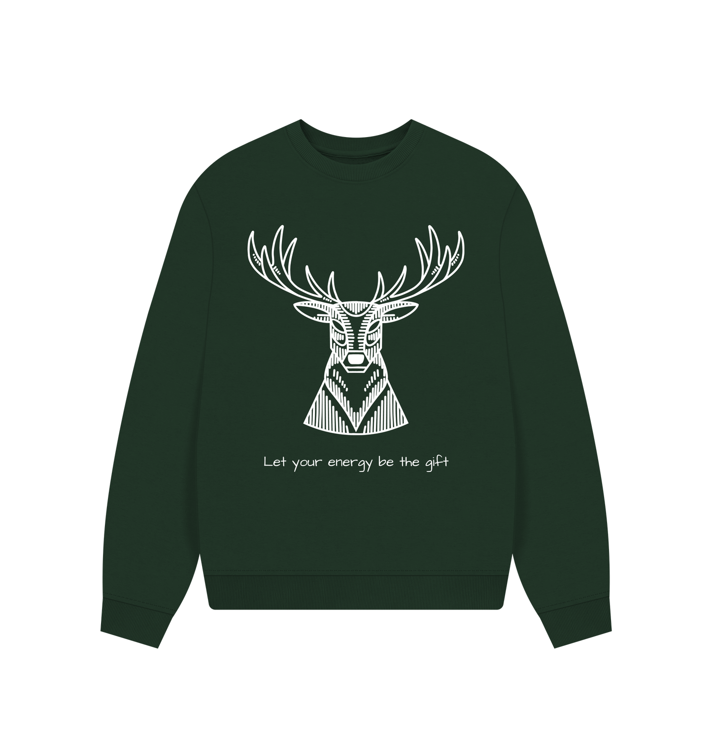 Evergreen Printed Sweater Front