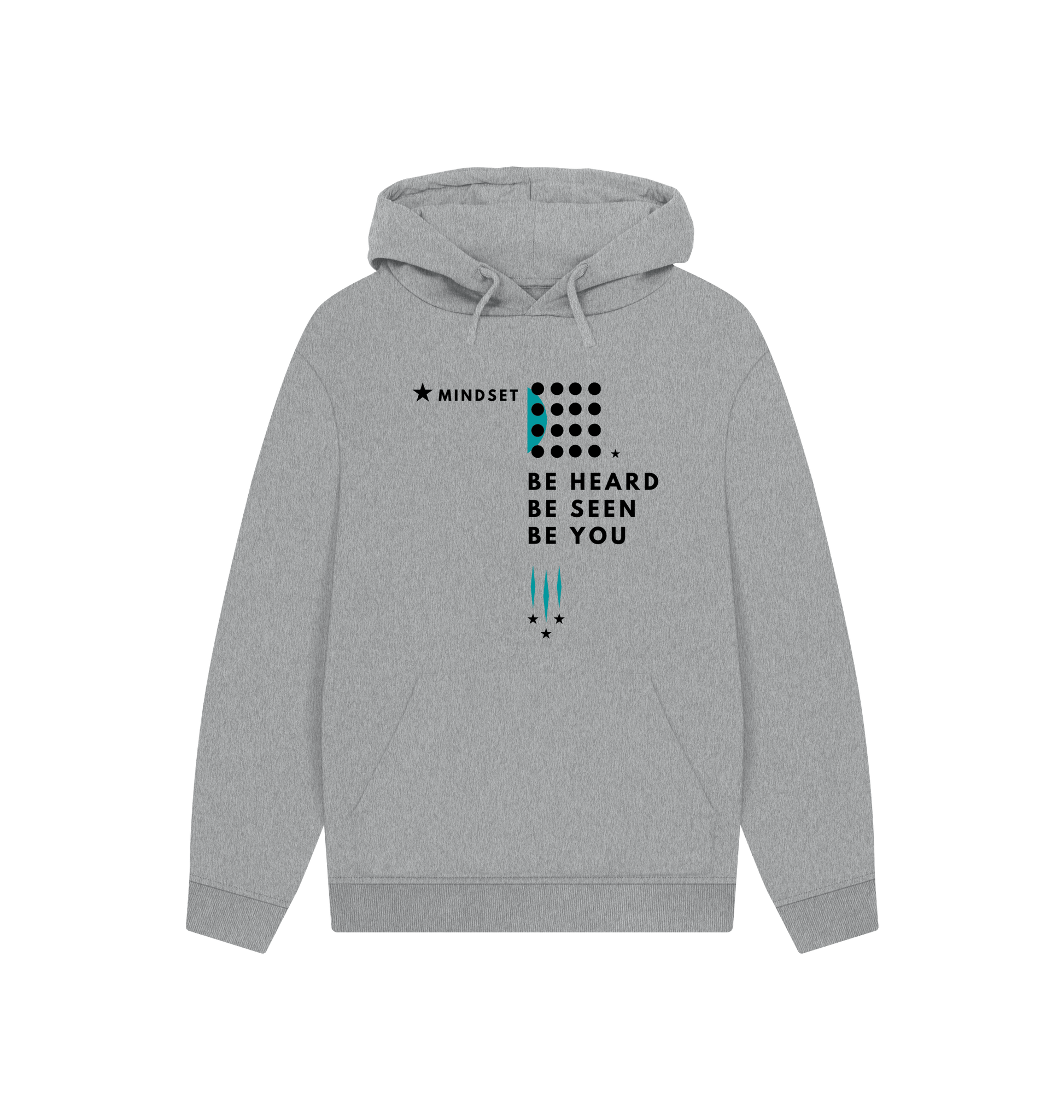 Athletic Grey Printed Hoody Front