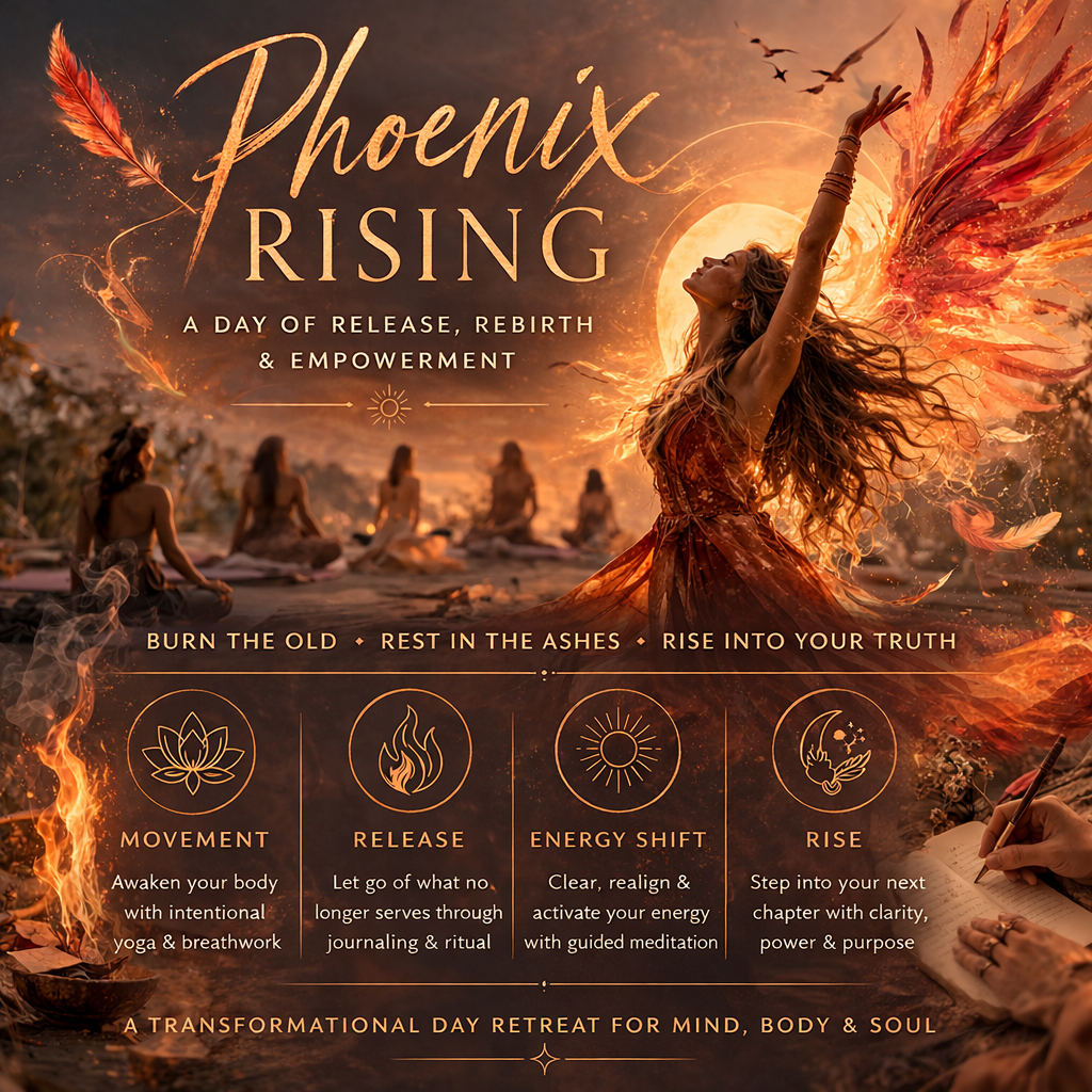 23rd May Day Retreat : Phoenix Rising - Step through the fire and meet your next self.