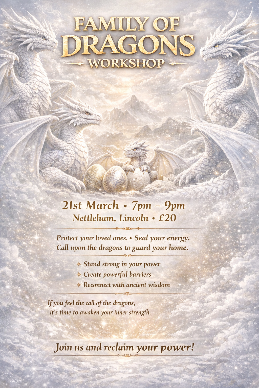 21st March 7pm - 9pm : ✨ FAMILY OF DRAGONS WORKSHOP ✨