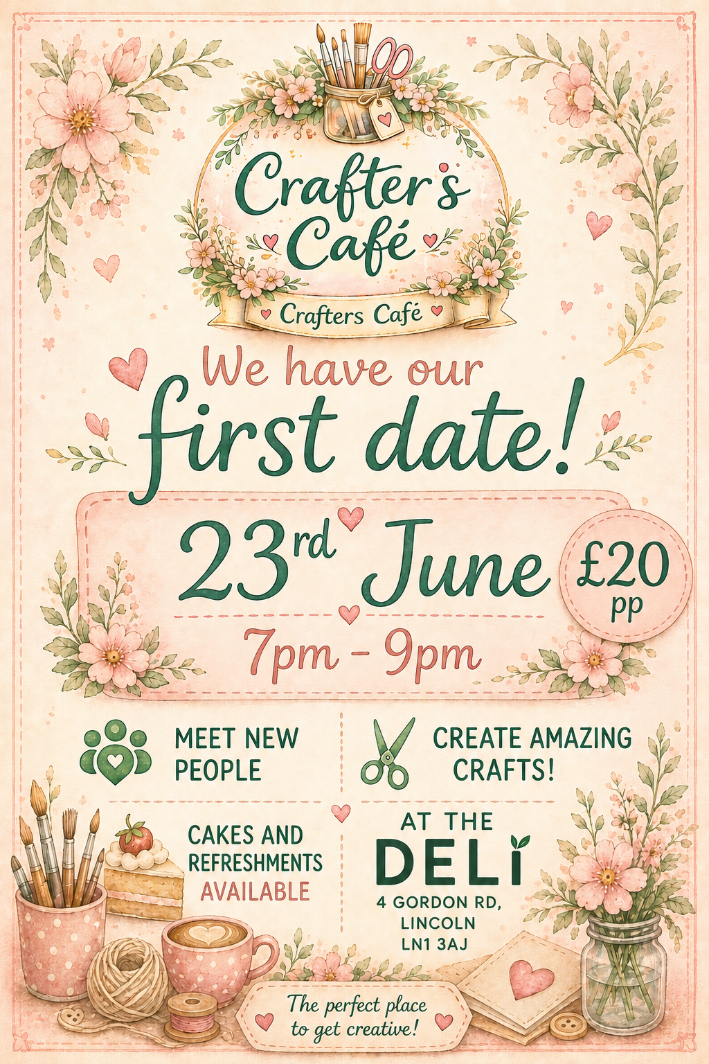 23rd June - Crafters Cafe @ Bailgate Deli Lincoln