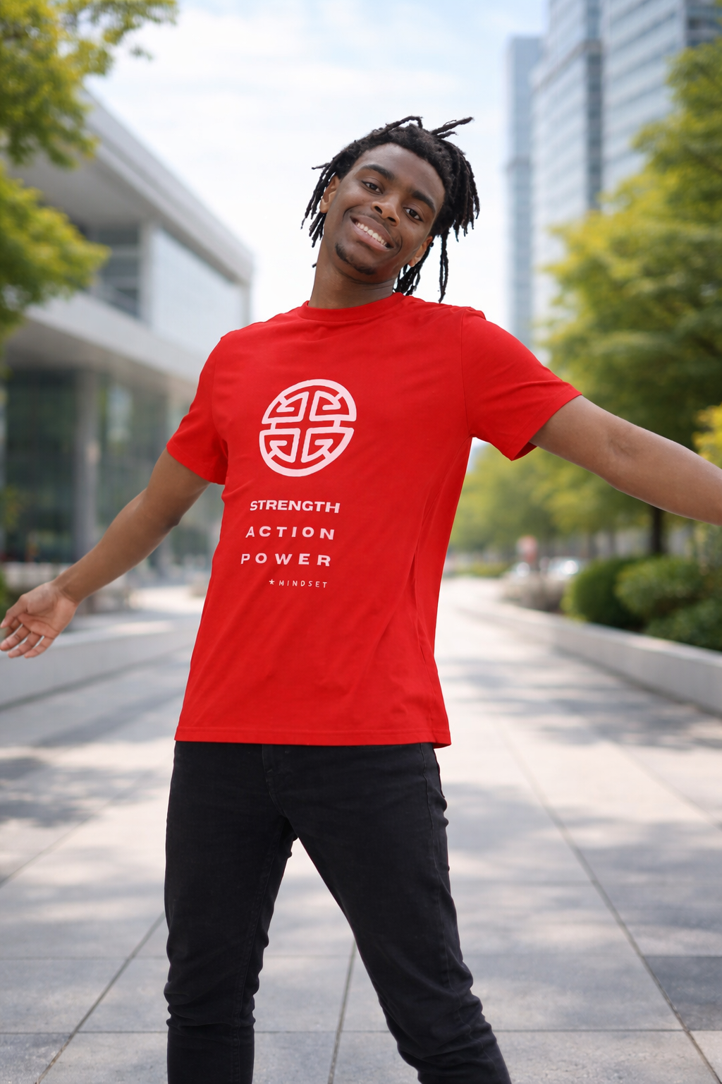 Mindset Collection - PROSPERITY - Strength, Action, Power - Organic Male T-shirt