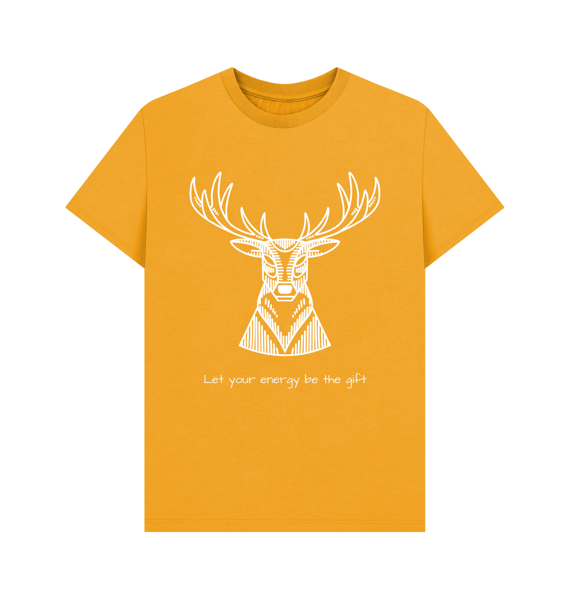 Mustard Printed T-shirt Front