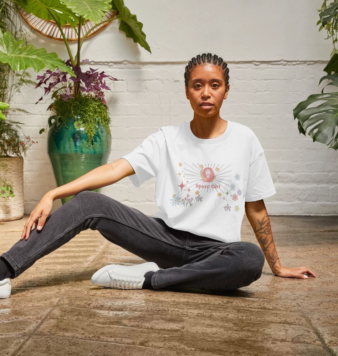 Space Girl Collection  - Organic Female short  T - Shirt