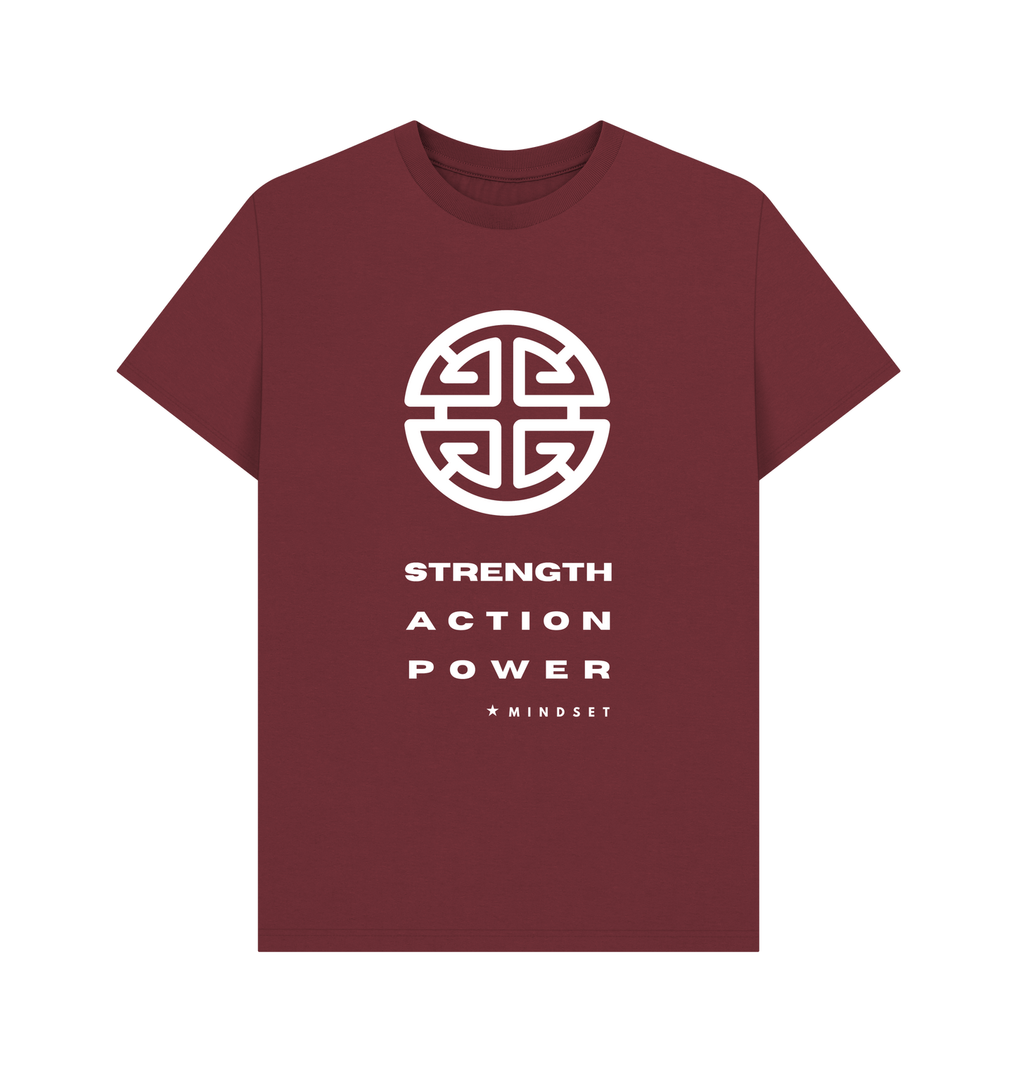 Red Wine Printed T-shirt Front