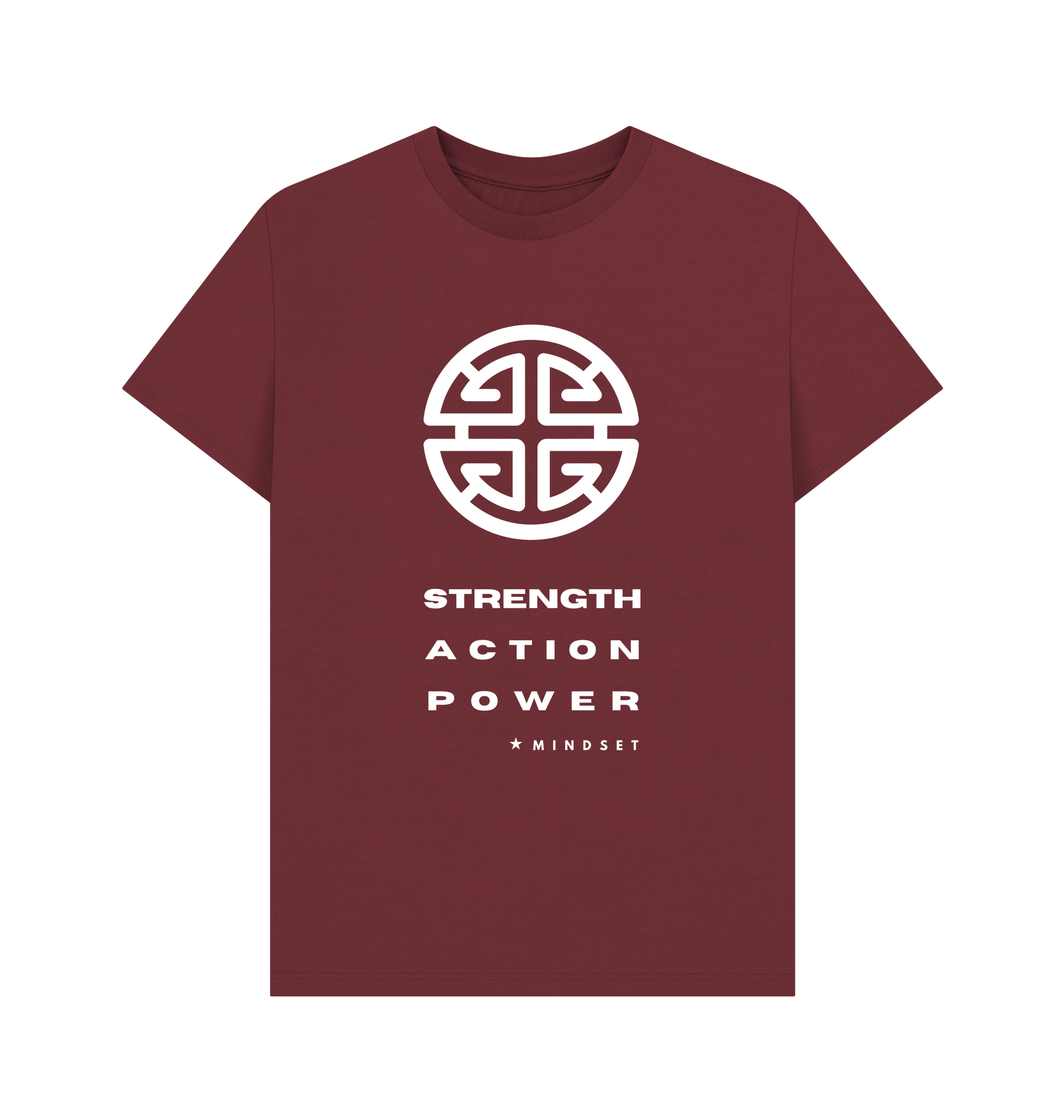 Red Wine Printed T-shirt Front