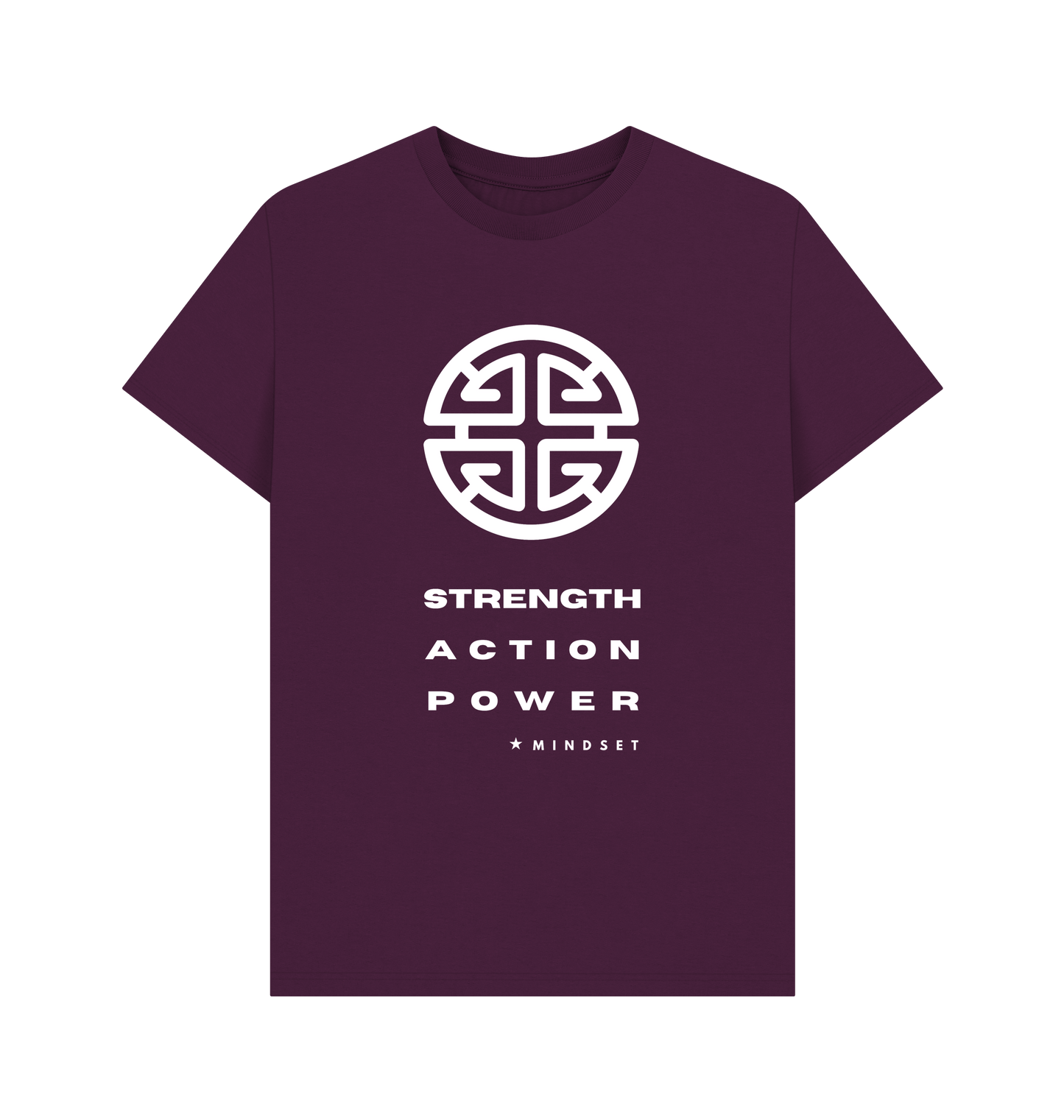 Purple Printed T-shirt Front