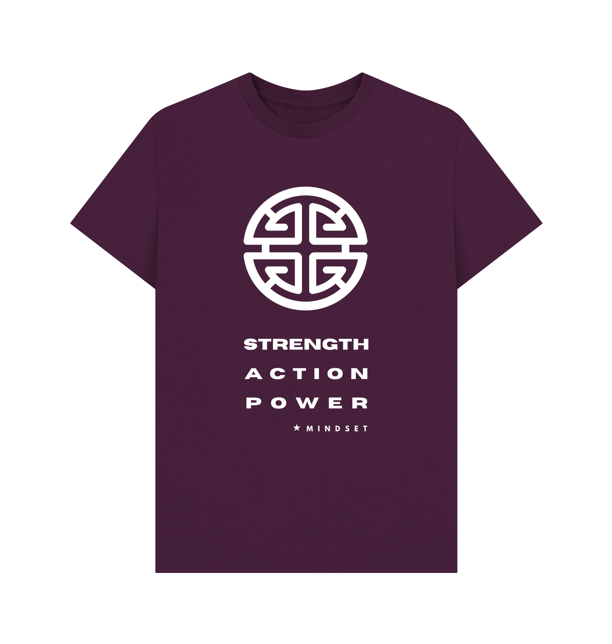 Purple Printed T-shirt Front