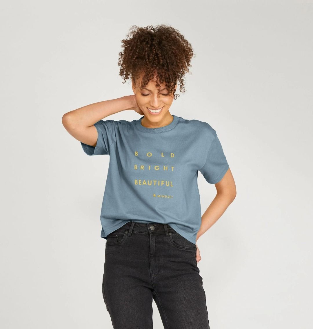 Organic Box T-shirt - Bold, Bright, Beautiful.