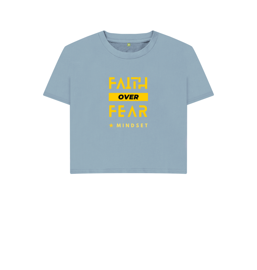 Stone Blue Printed T-shirt Front