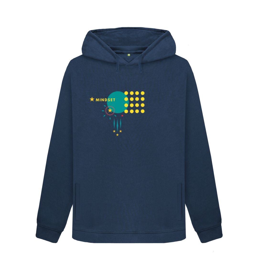 Navy Blue Mindset Collection - Bold, Bright Beautiful - Organic Female Hoody
